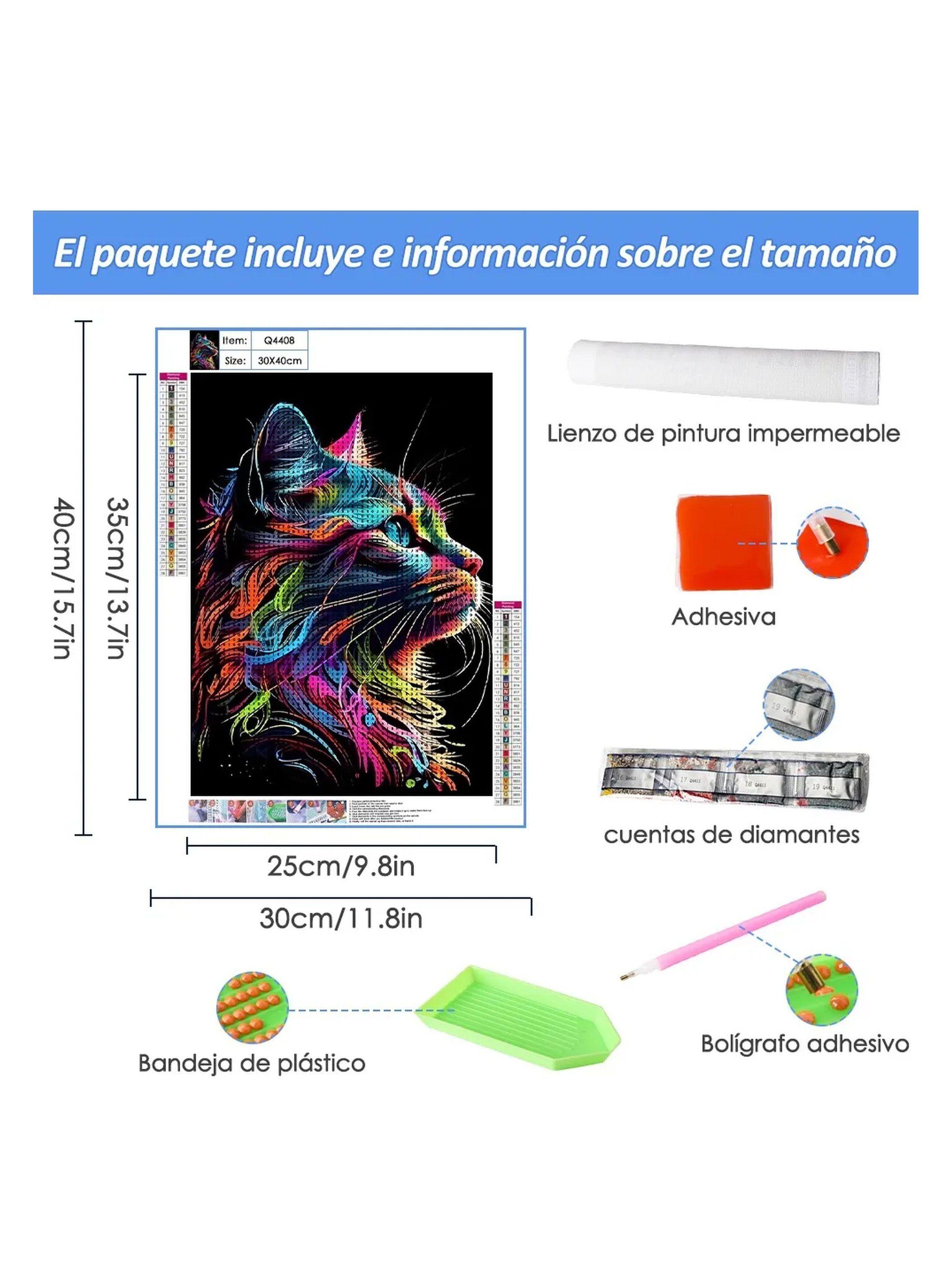 Kit de Pintura de Diamantes 30x40cm Impermeable Adhesivo-2