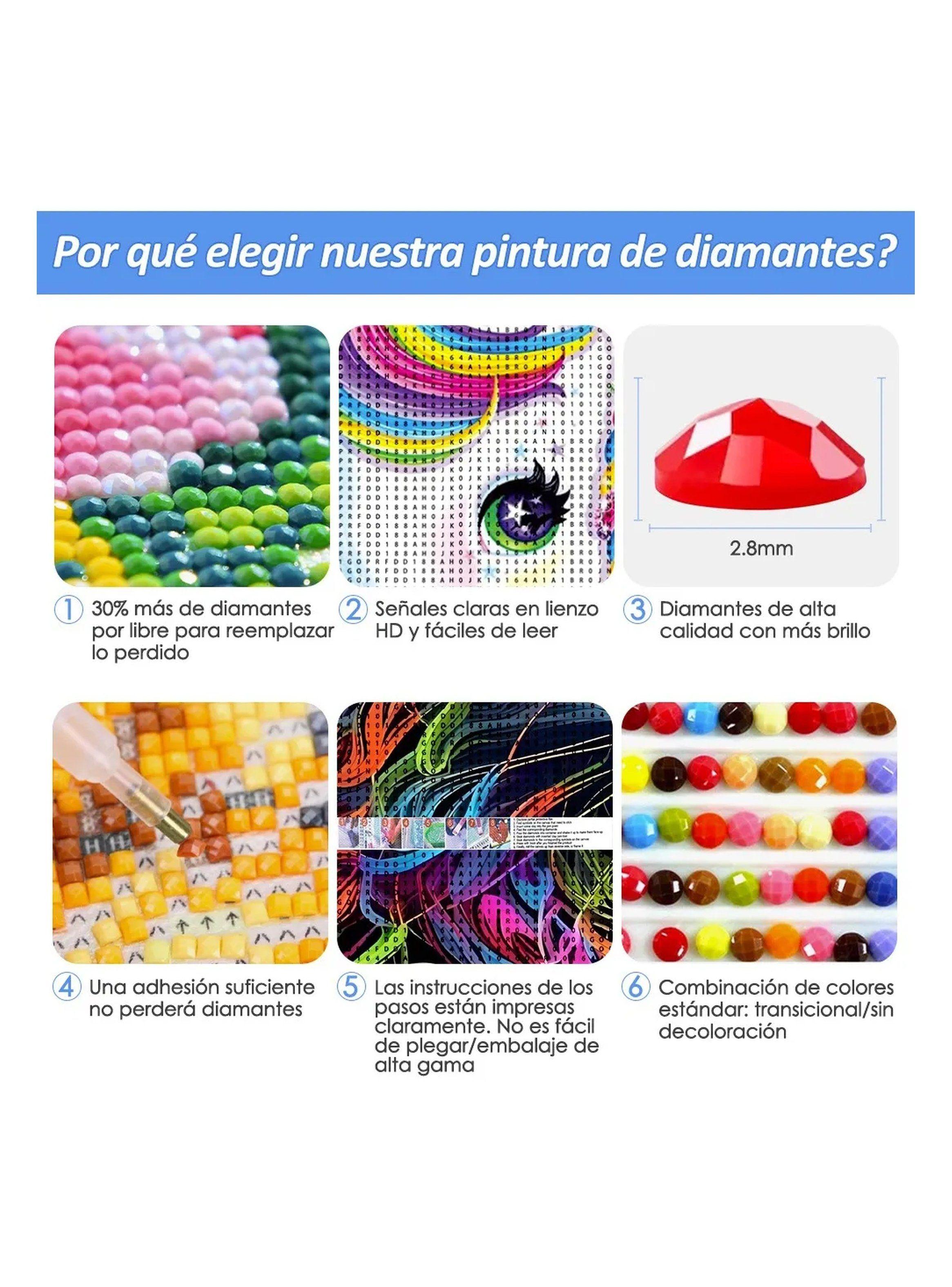 Kit de Pintura de Diamantes 30x40cm Impermeable Adhesivo-3