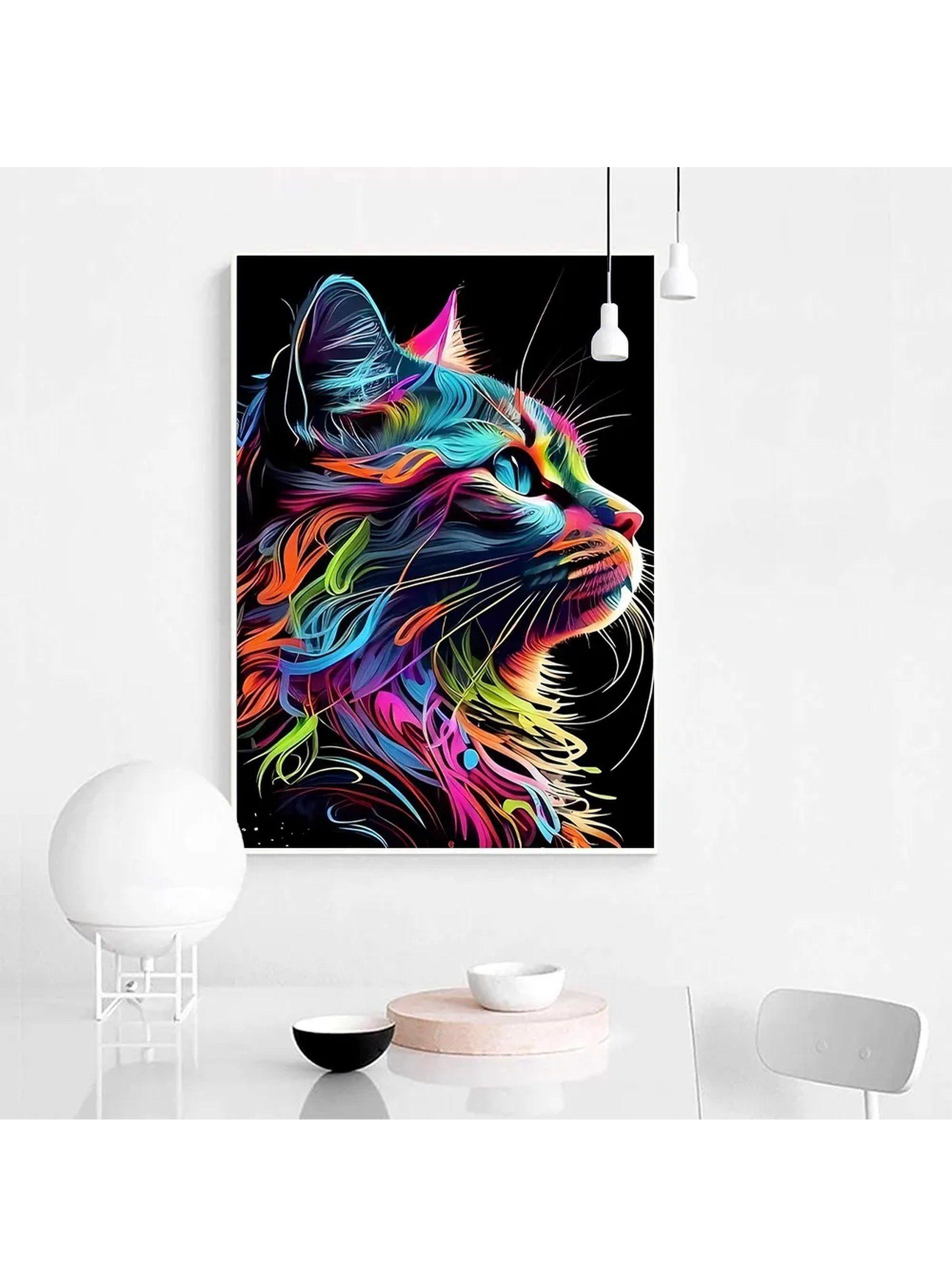 Kit de Pintura de Diamantes 30x40cm Impermeable Adhesivo-4