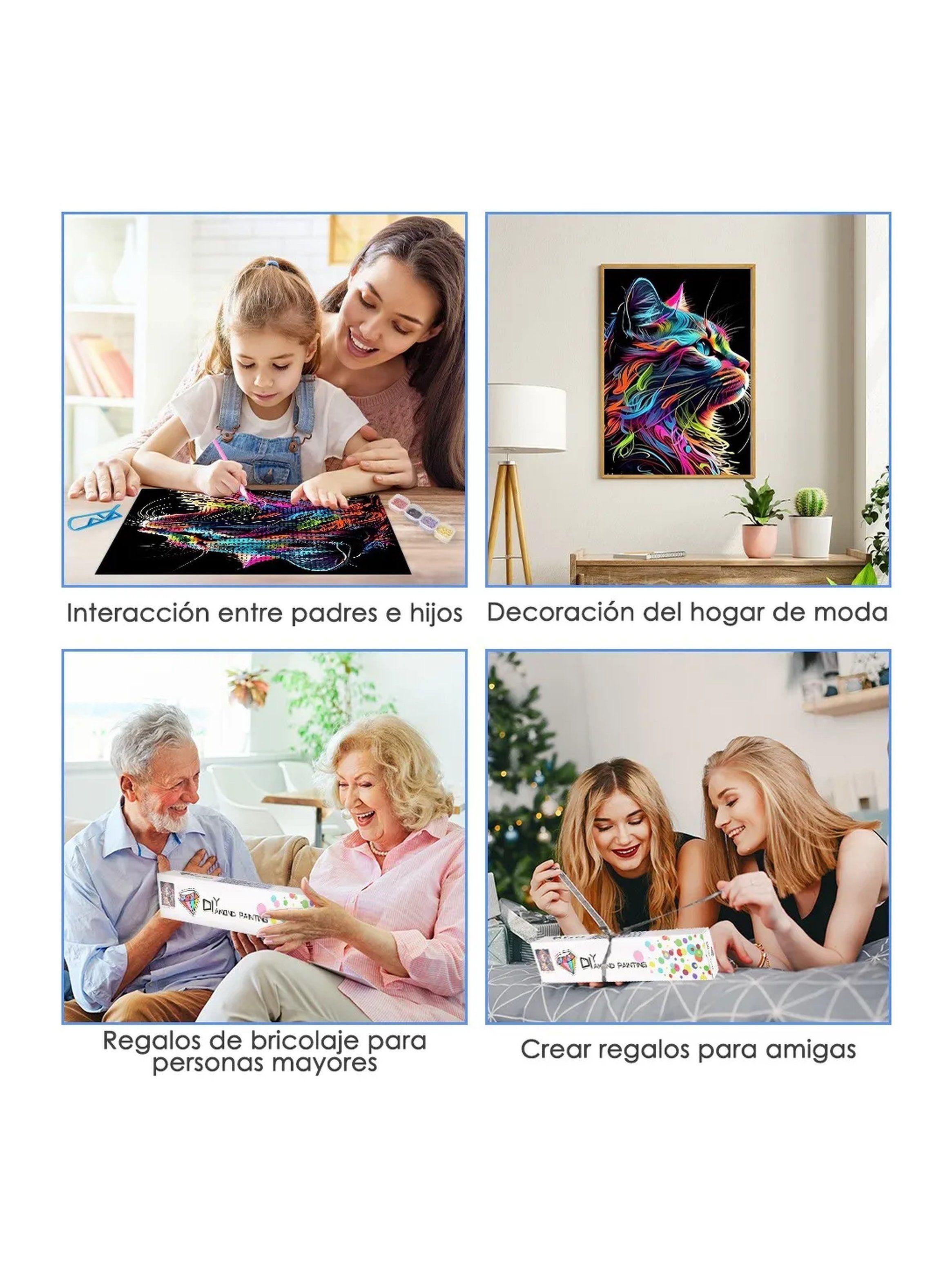 Kit de Pintura de Diamantes 30x40cm Impermeable Adhesivo-6