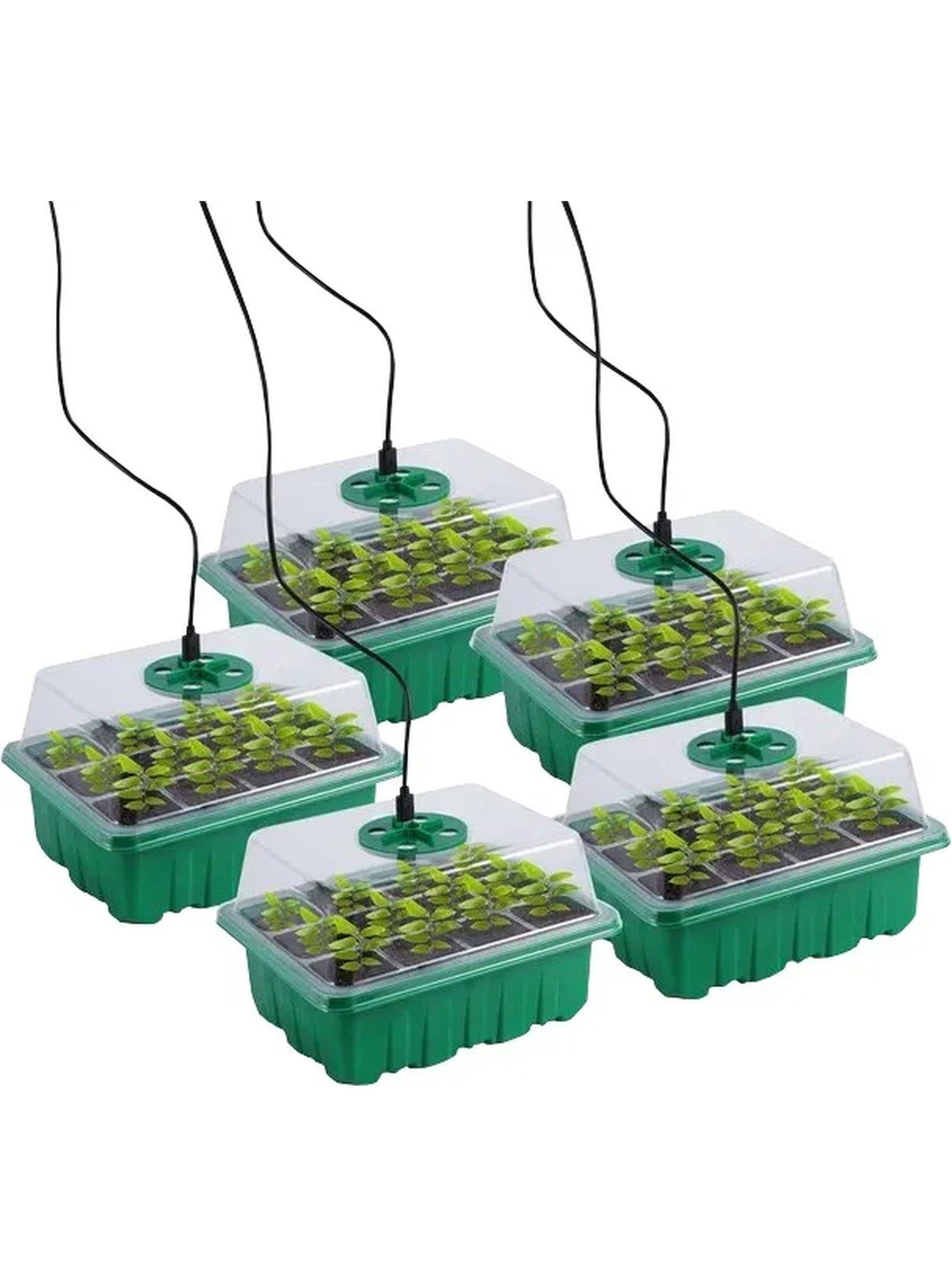 Kit de Germinación Hidropónico 5 Piezas con Luz LED y Herramientas-0