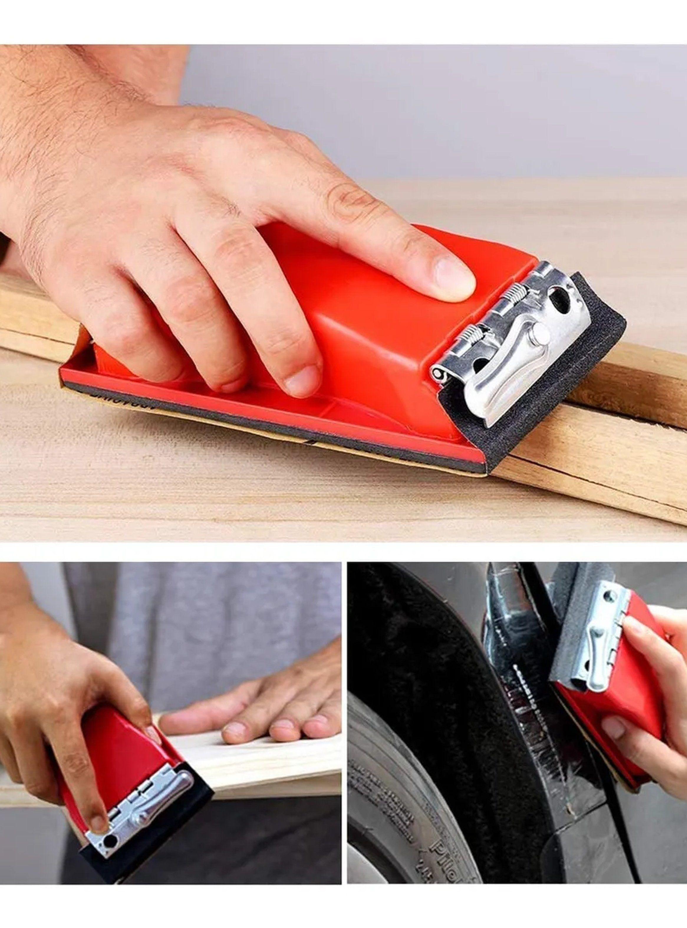 Lijadora Manual con Clip Metálico y Hojas de Lija Multiusos | 600 a 3000 Grit-6