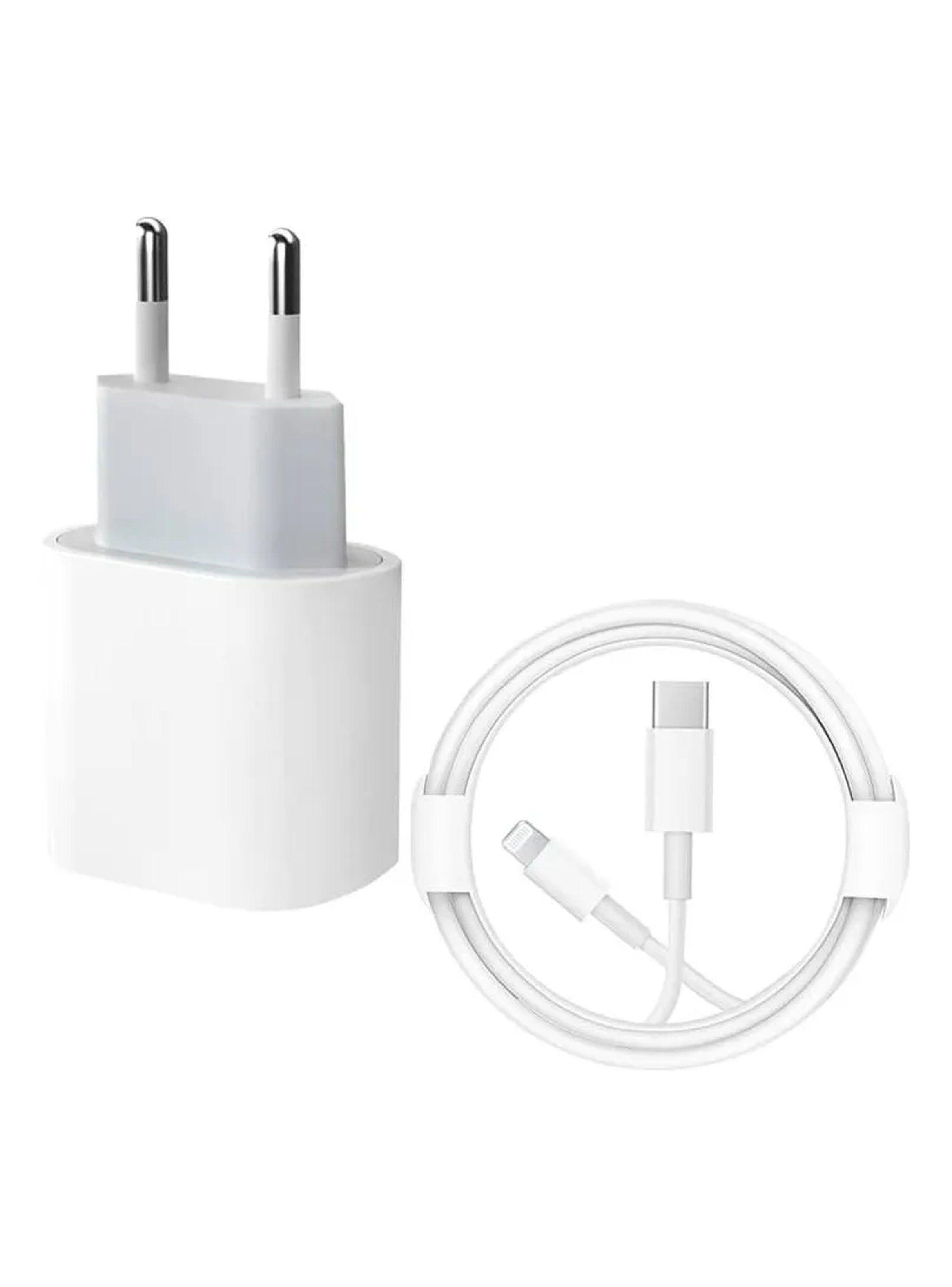 Cargador USB-C con Cable Lightning Blanco 20W-2