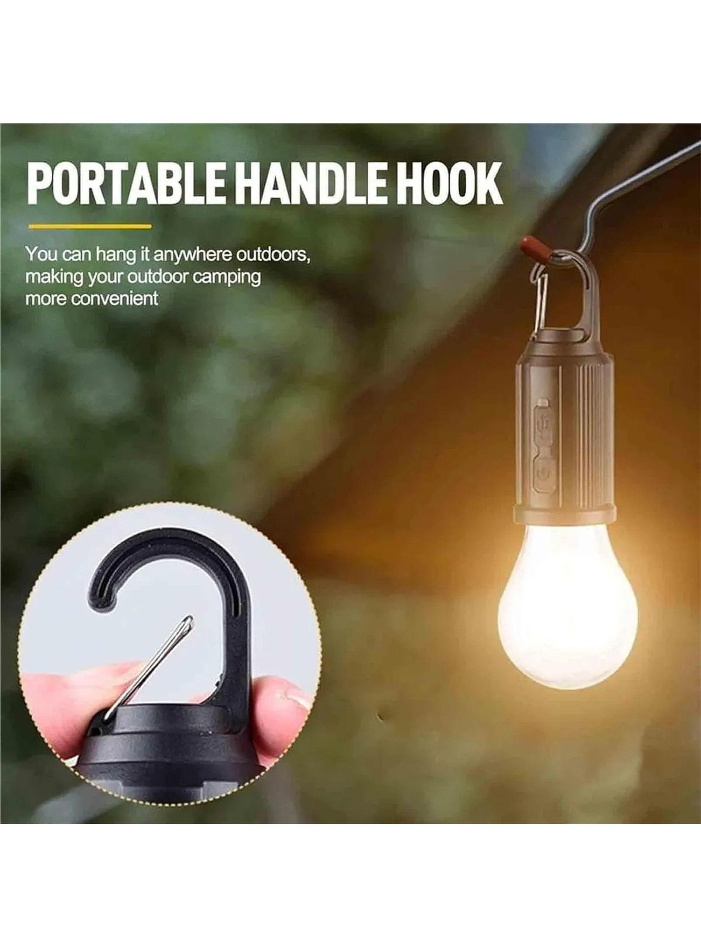 Linterna LED Recargable con Puerto USB y Gancho Ajustable-4