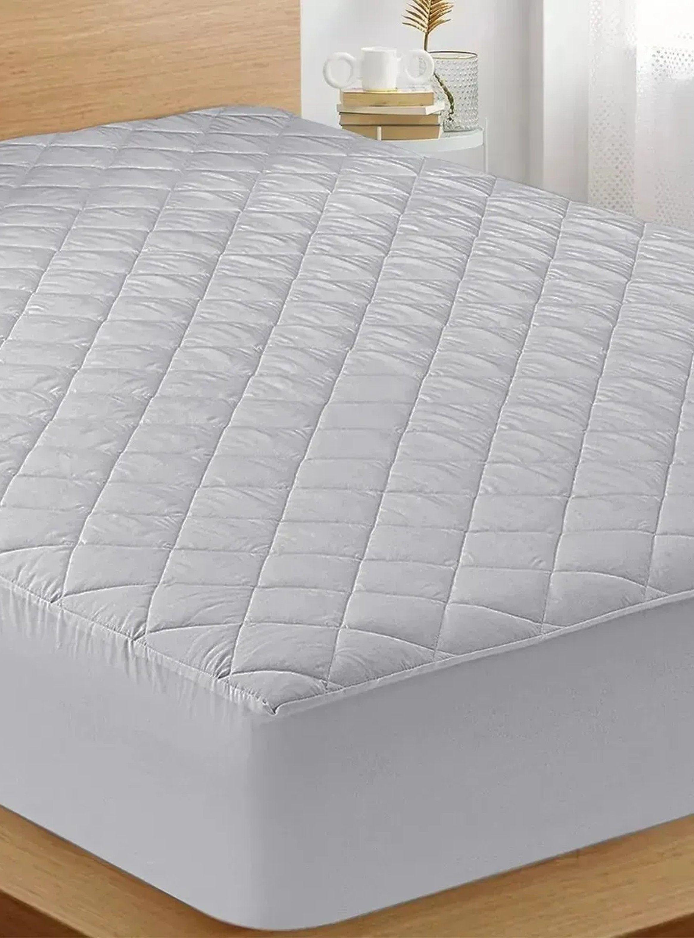 Protector de Colchón Impermeable Tejido Transpirable Blanco-2