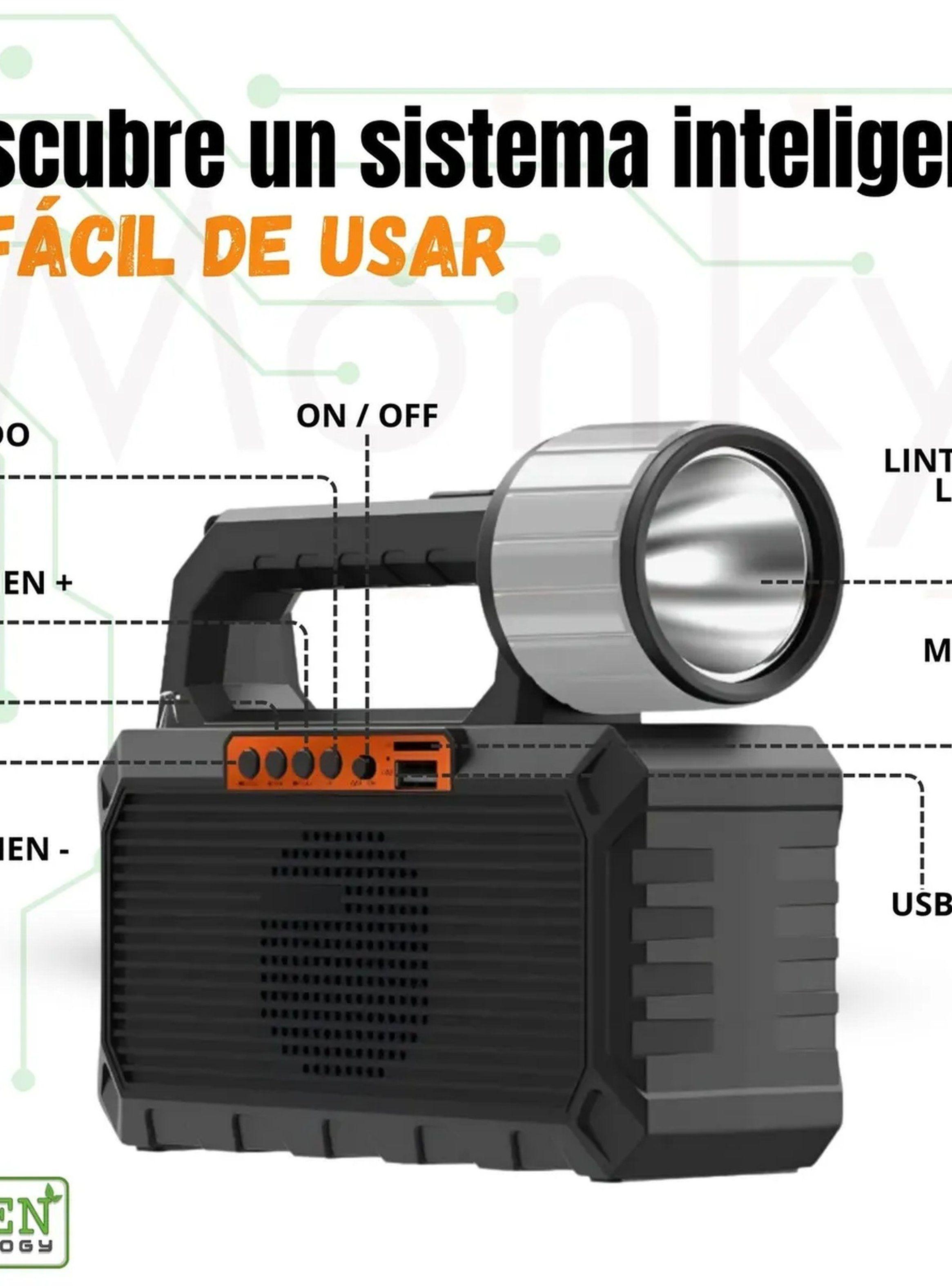 Kit de Emergencia Solar Portátil LED FM USB-2