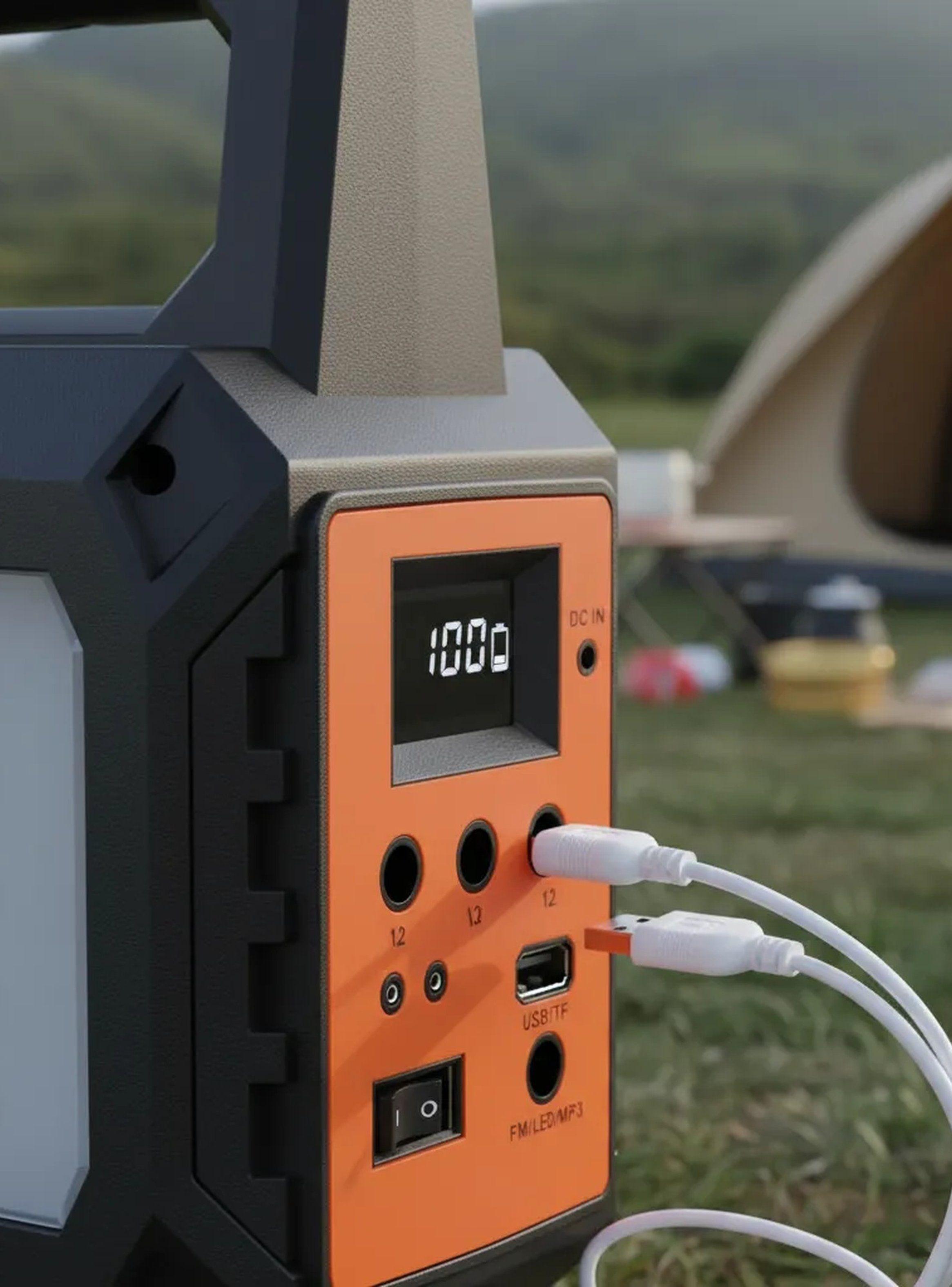 Kit de Emergencia Solar Portátil LED FM USB-8