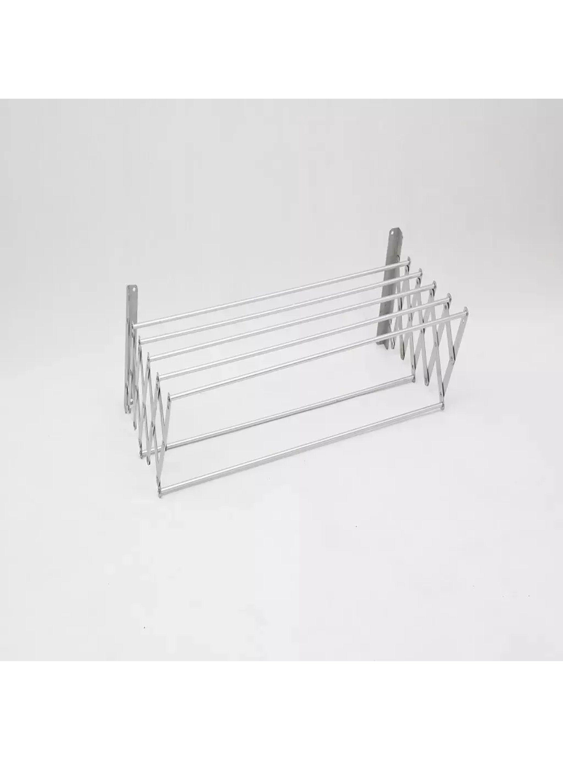 Tendedero Plegable de Pared Metal Blanco-1