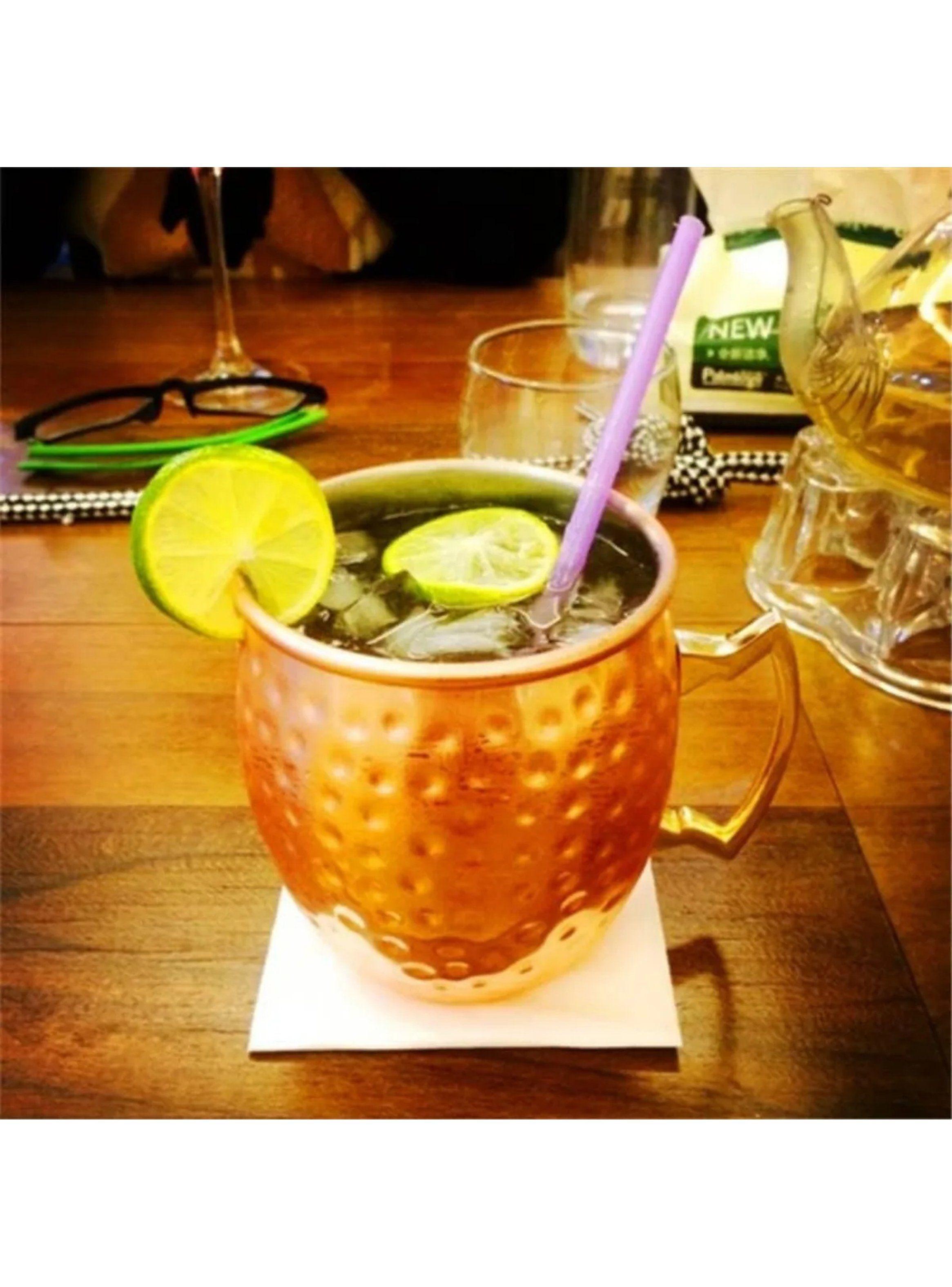 Juego de Tazas Moscow Mule Cobre Martillado 4 Piezas-7