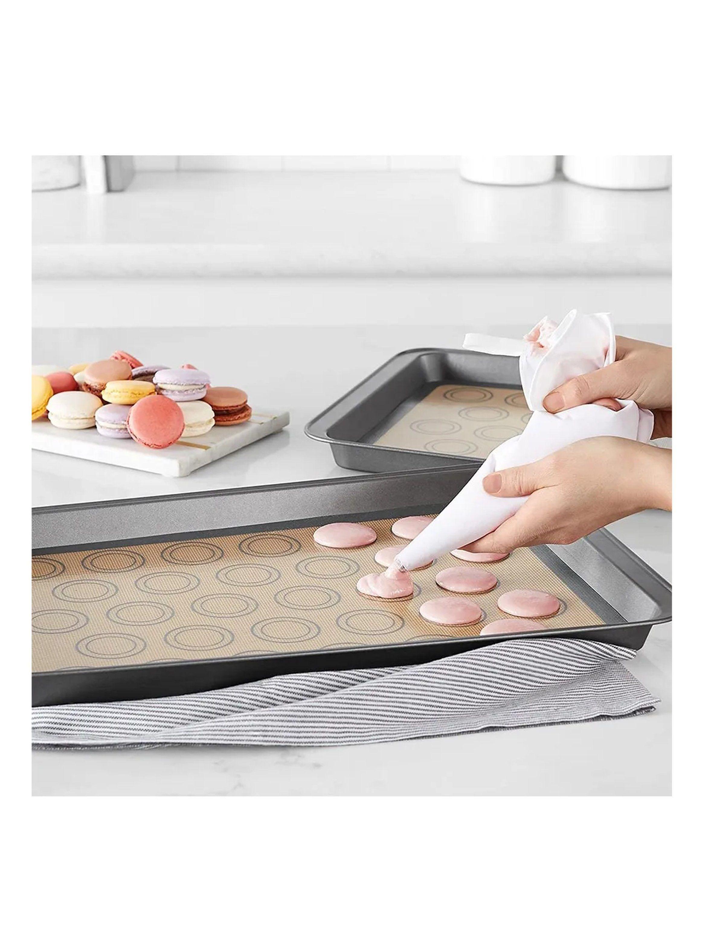 Tapete de Silicona para Macarons Antiadherente Reutilizable Rectangular-2
