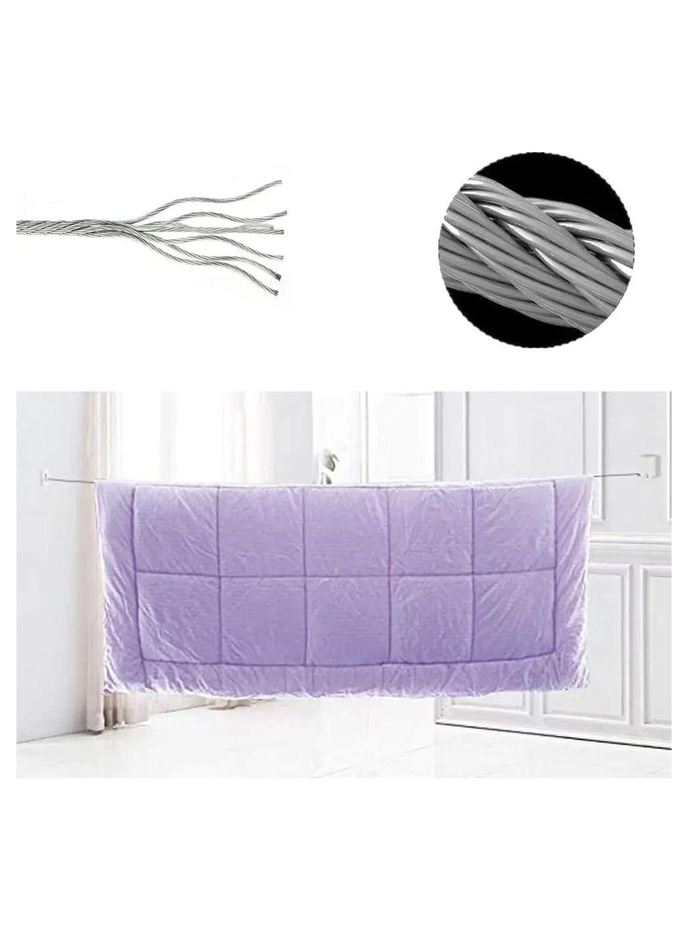 Tendedero Retráctil de Cuerda 4.2M Ajustable acero inoxidable-8