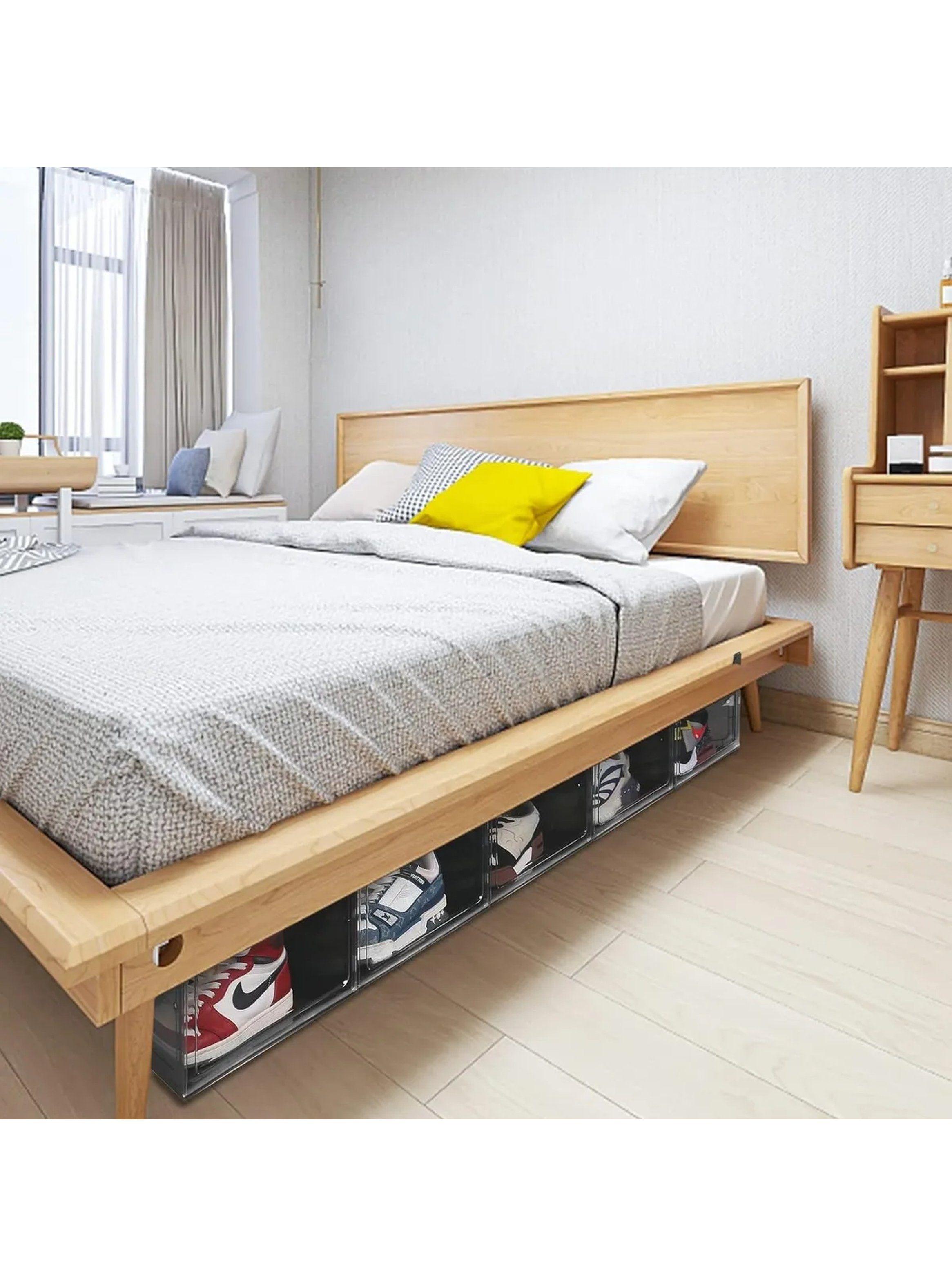 Cajas Organizadoras Para Zapatos Plástico Transparente Apilables-1