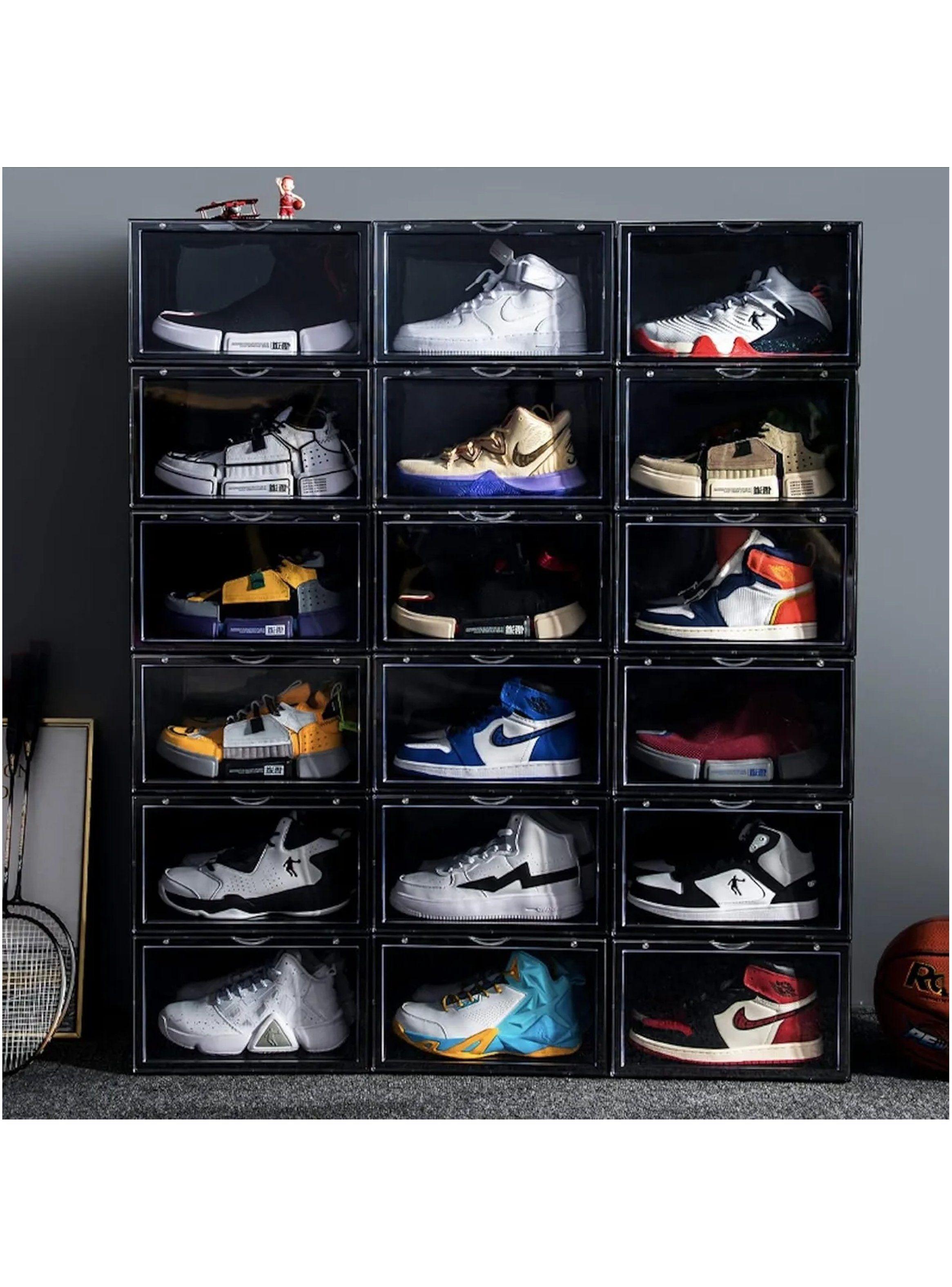 Cajas Organizadoras Para Zapatos Plástico Transparente Apilables-3