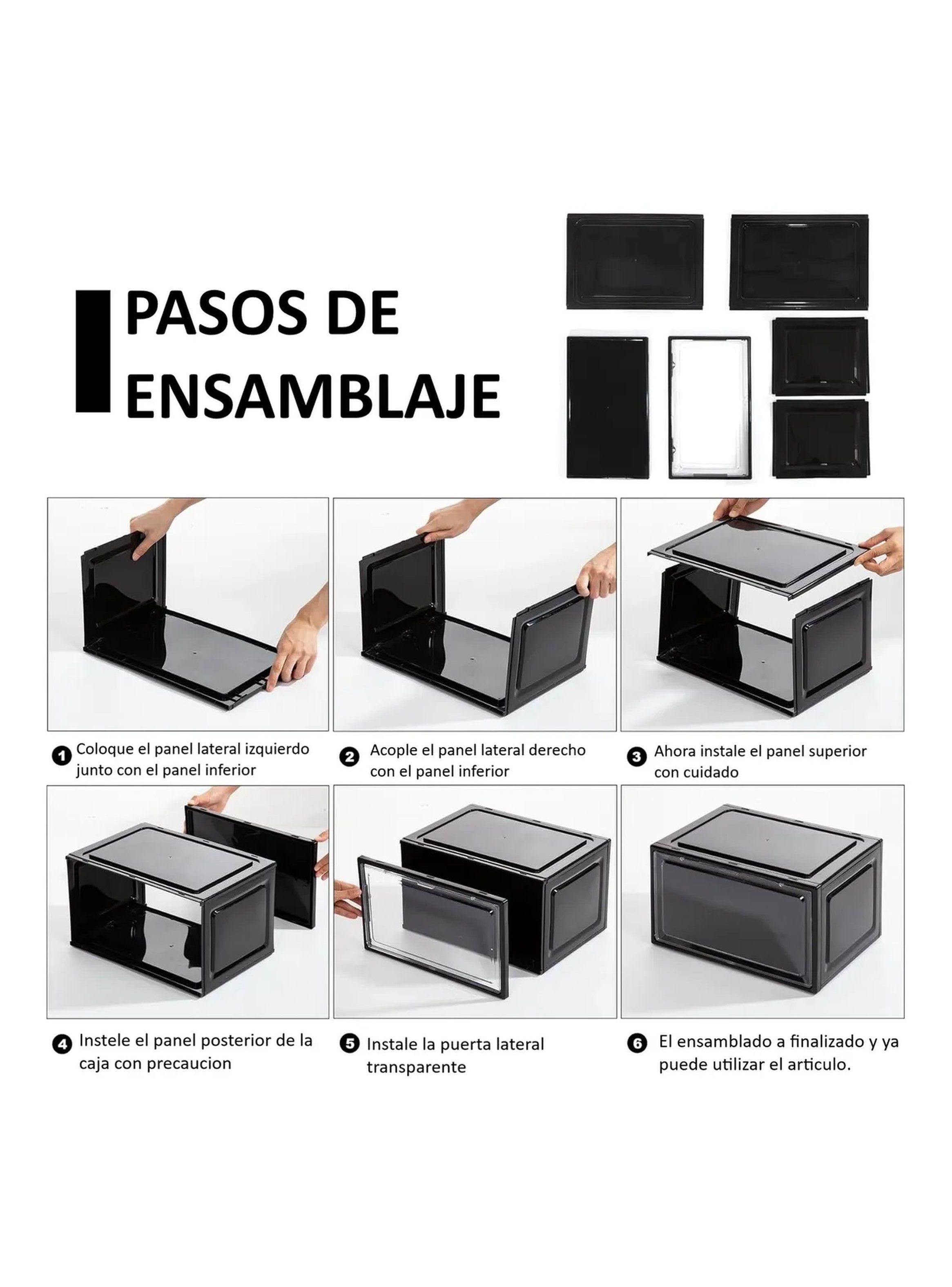 Cajas Organizadoras Para Zapatos Plástico Transparente Apilables-7