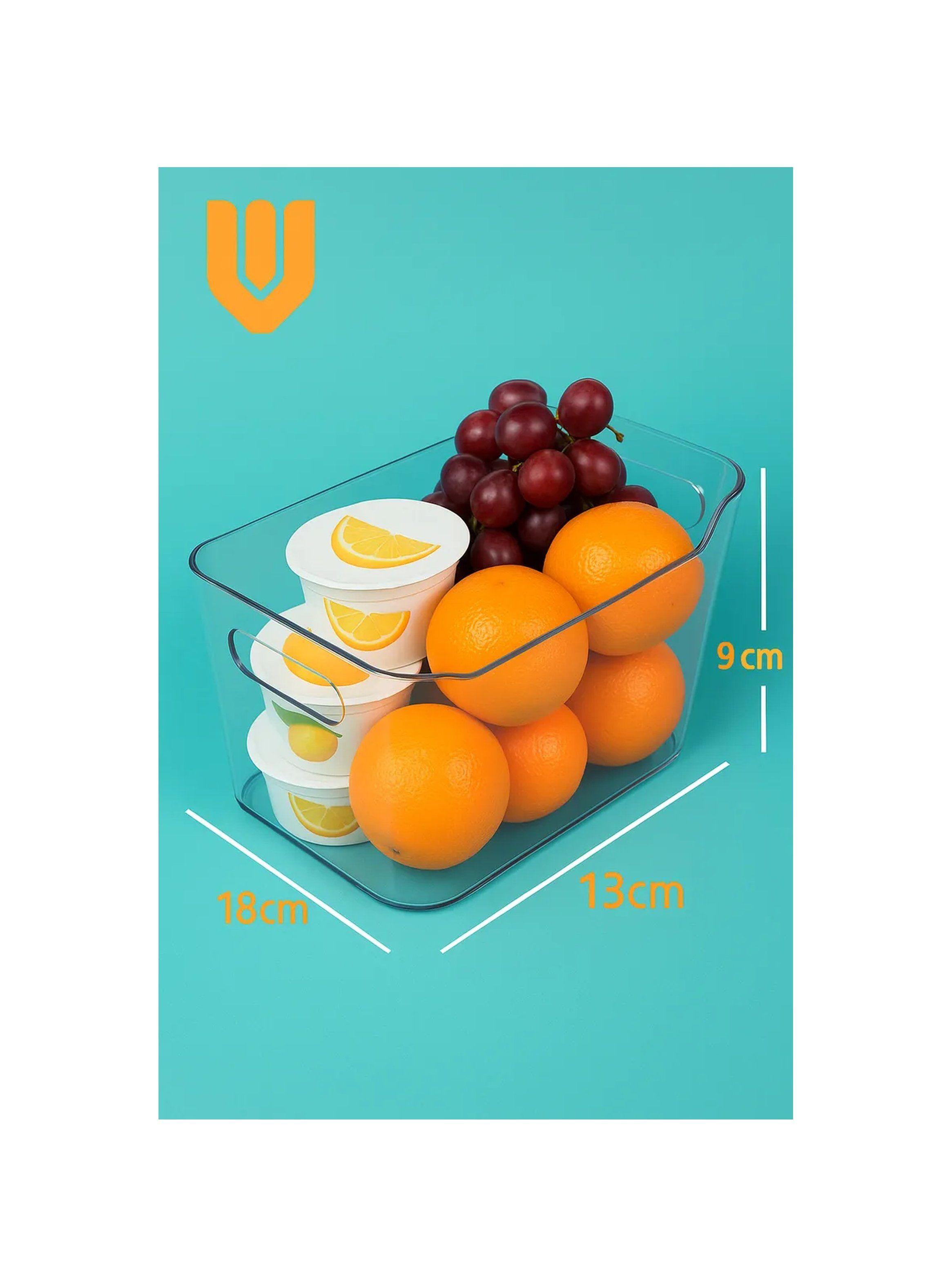 Contenedor de Almacenamiento Multiusos Transparente 18x13x9 cm-1