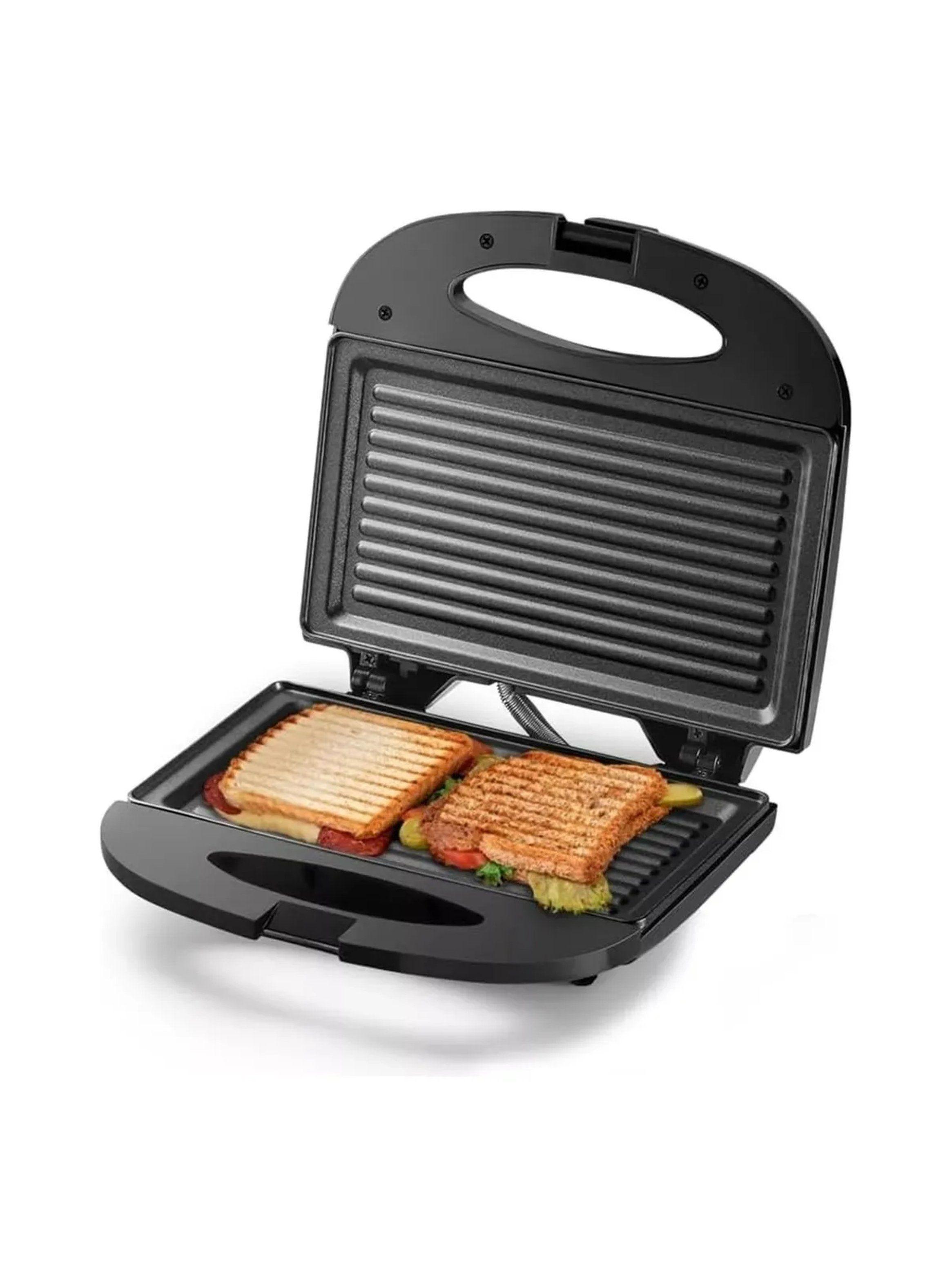 Sandwichera Eléctrica Antiadherente Compacta Negra-1