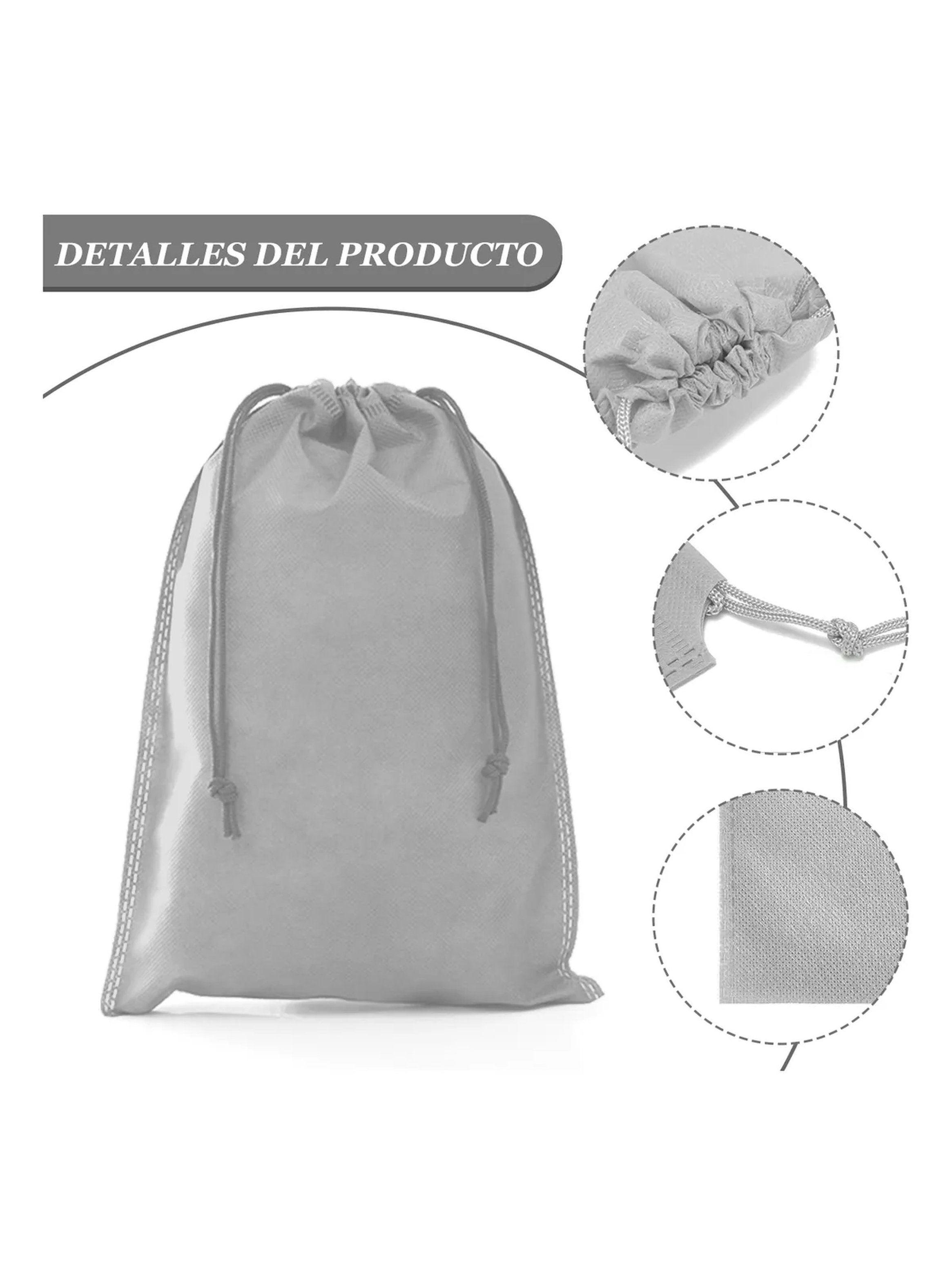 Bolsa de Almacenamiento de Tela para Zapatos 12 Piezas 43x34 cm Gris-2