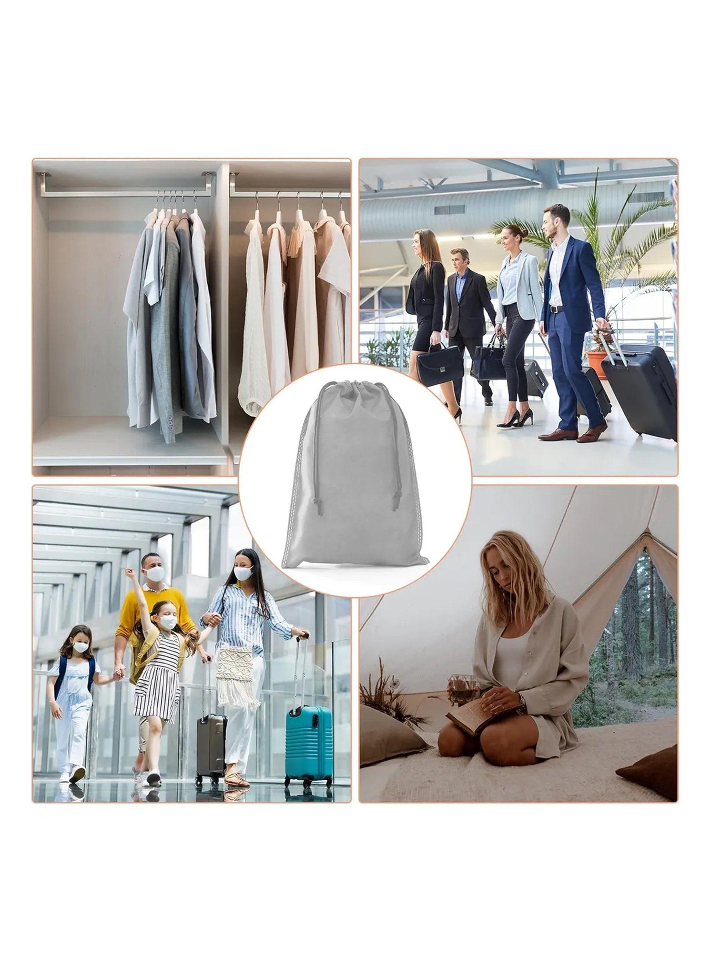 Bolsa de Almacenamiento de Tela para Zapatos 12 Piezas 43x34 cm Gris-8