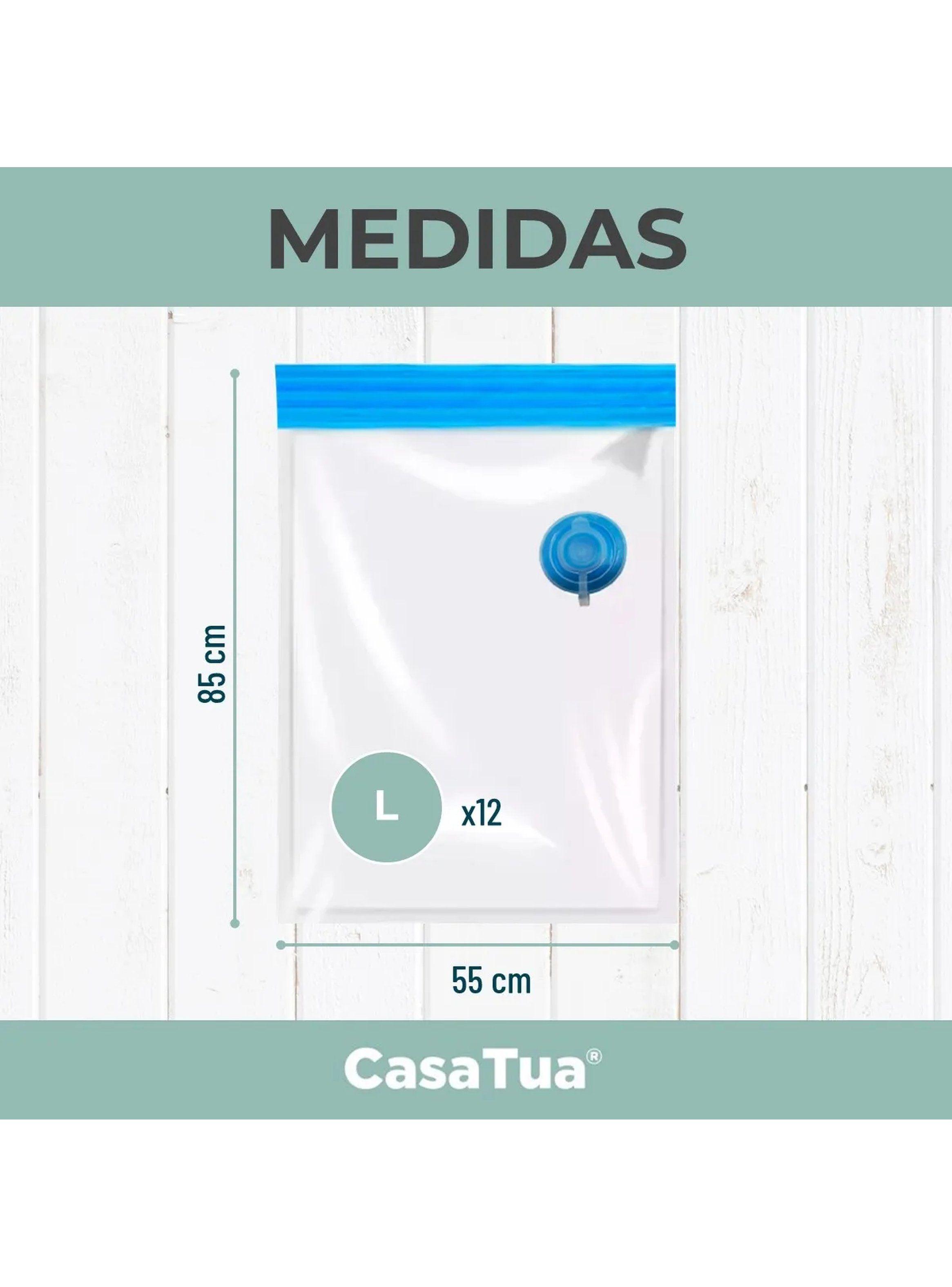 Bolsas Al Vacío Compactadoras Transparente Reutilizables-5