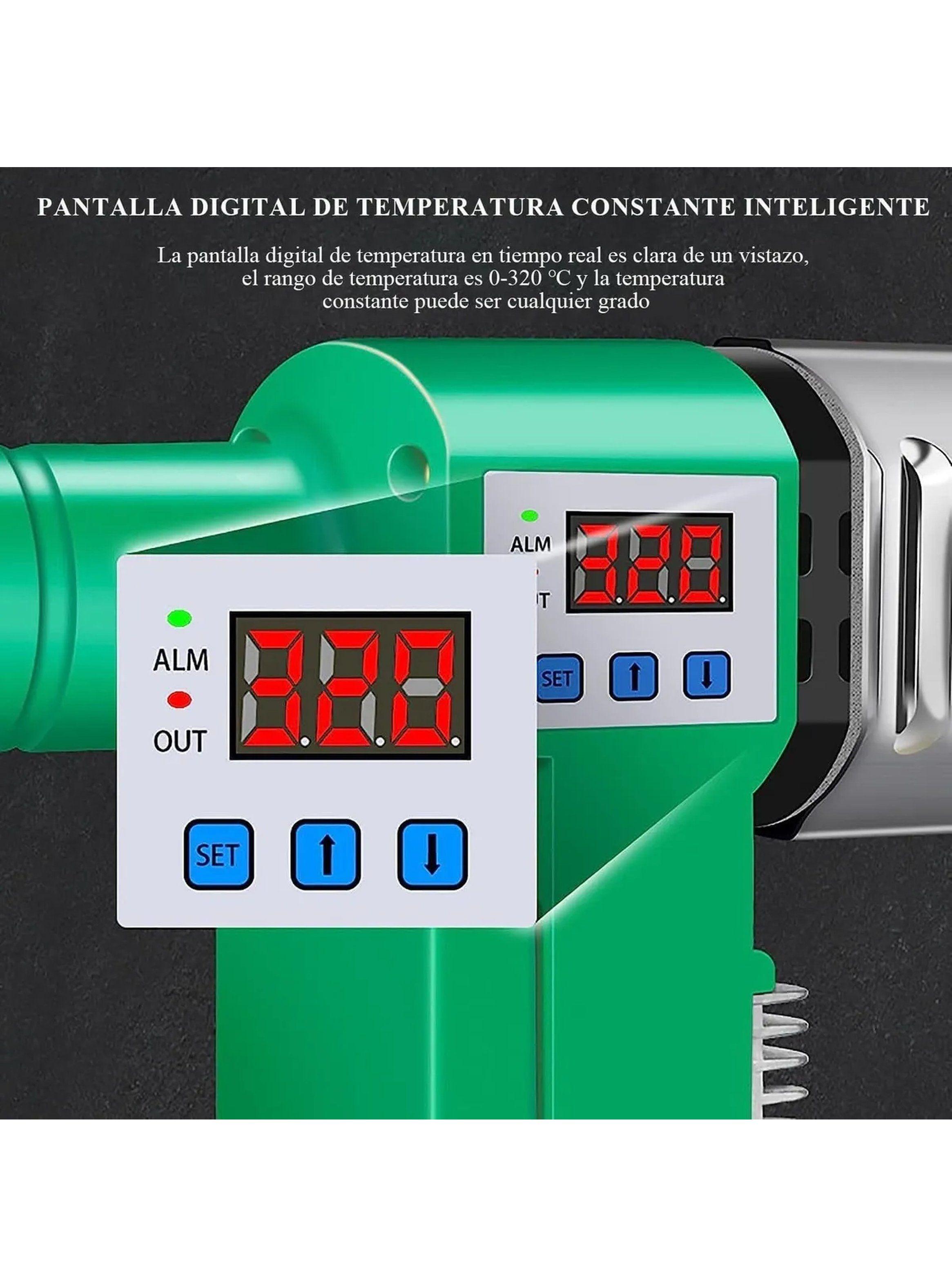 Máquina Soldadora de Tubos de Plástico LED Ajustable Verde-6