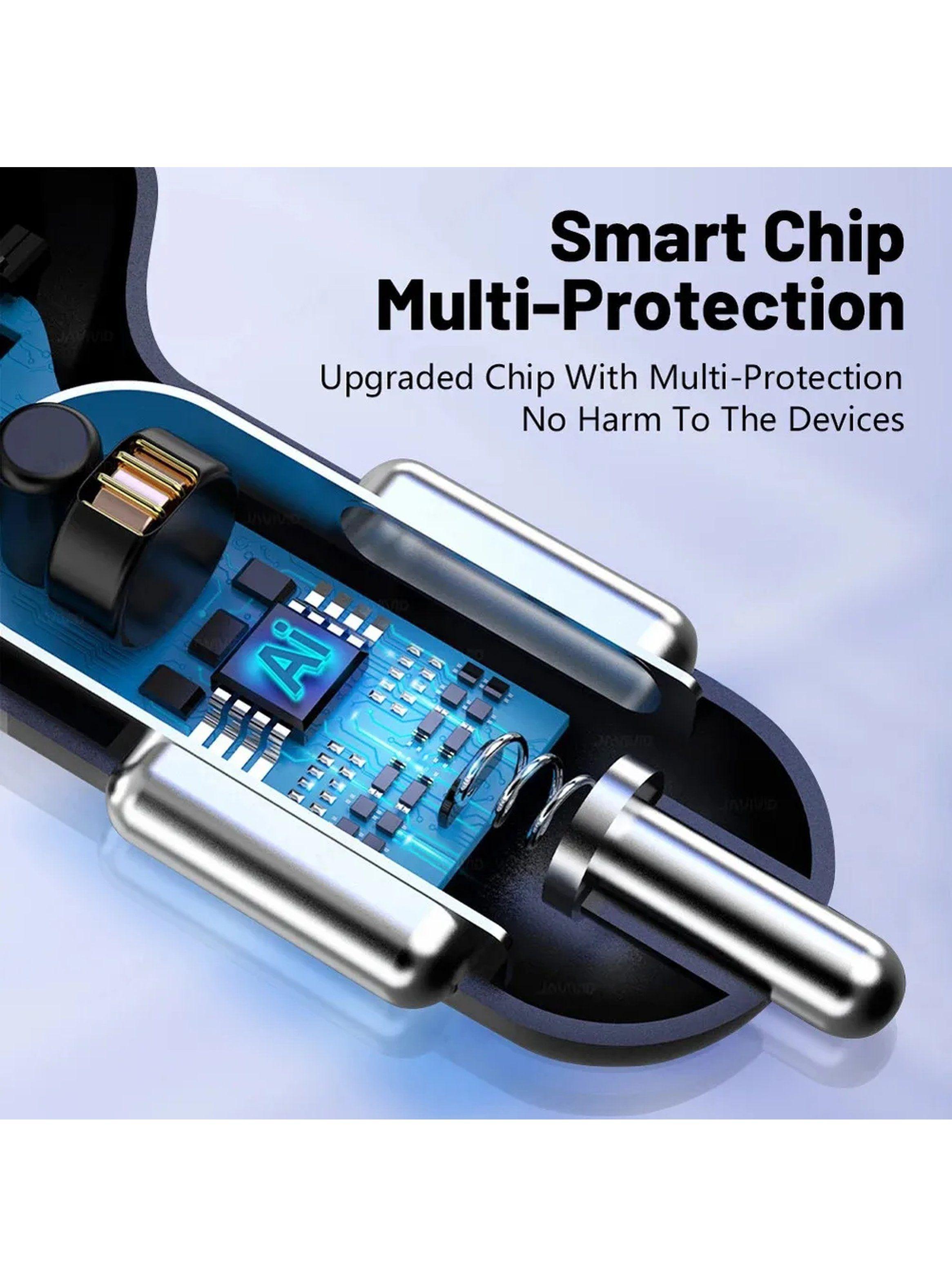 Cargador de Auto USB 250W 5 Puertos Protección Inteligente-2