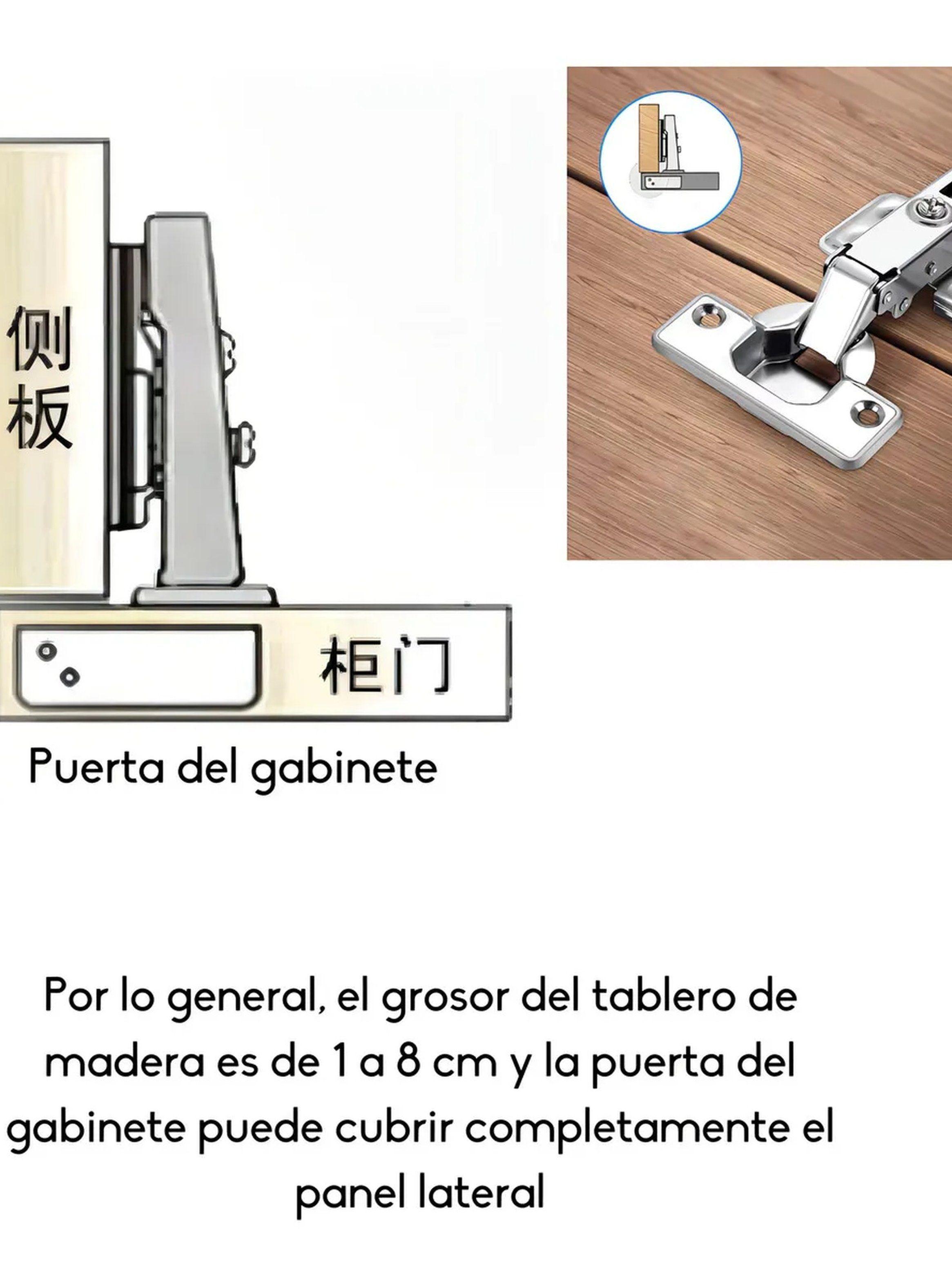 Bisagras Para Puertas Armario Acero Inoxidable 60 Unidades-4