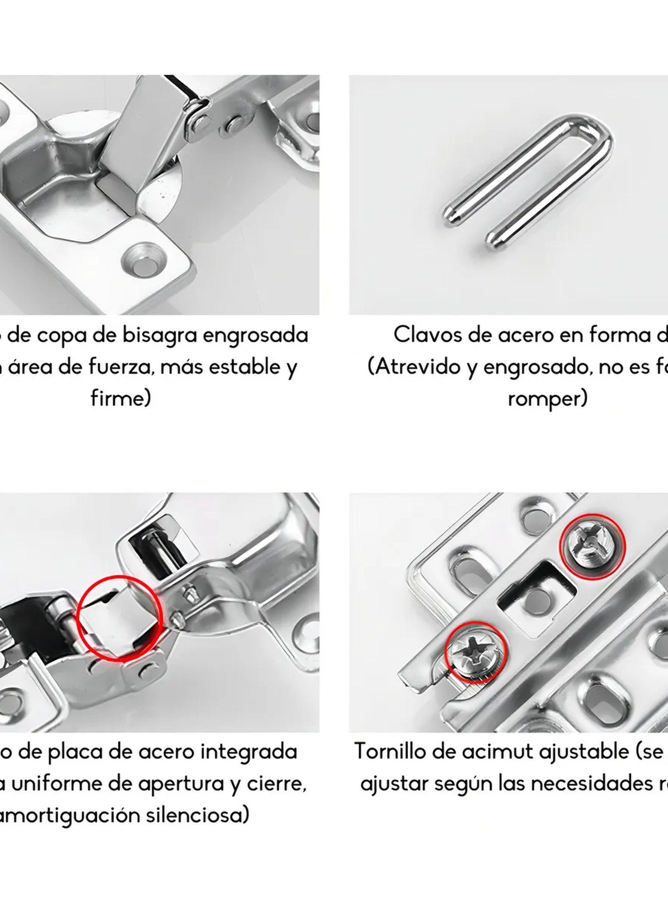 Bisagras Para Puertas Armario Acero Inoxidable 60 Unidades-5