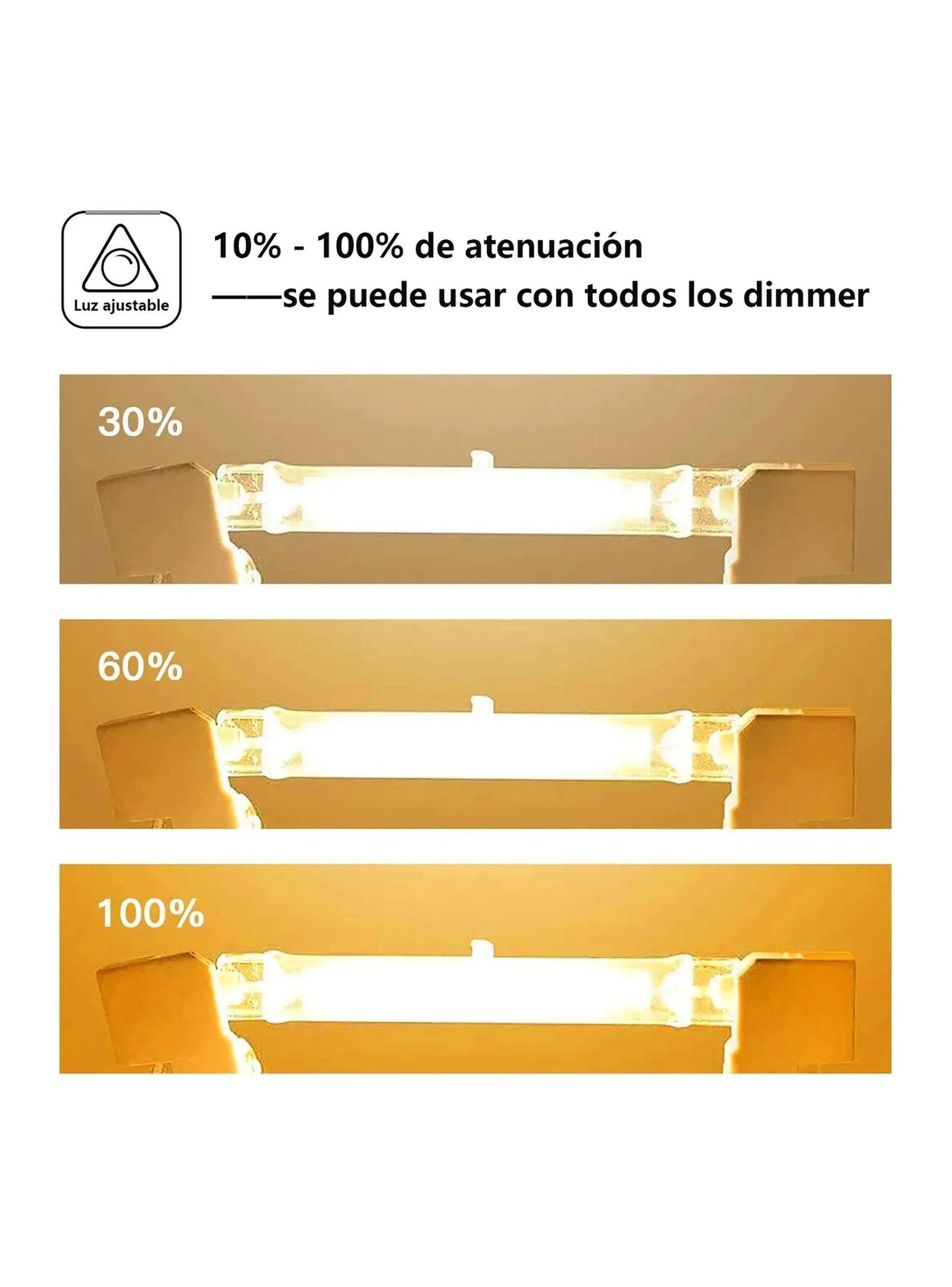 Tubo Halógeno J118 Doble Extremo 118mm Transparente-4