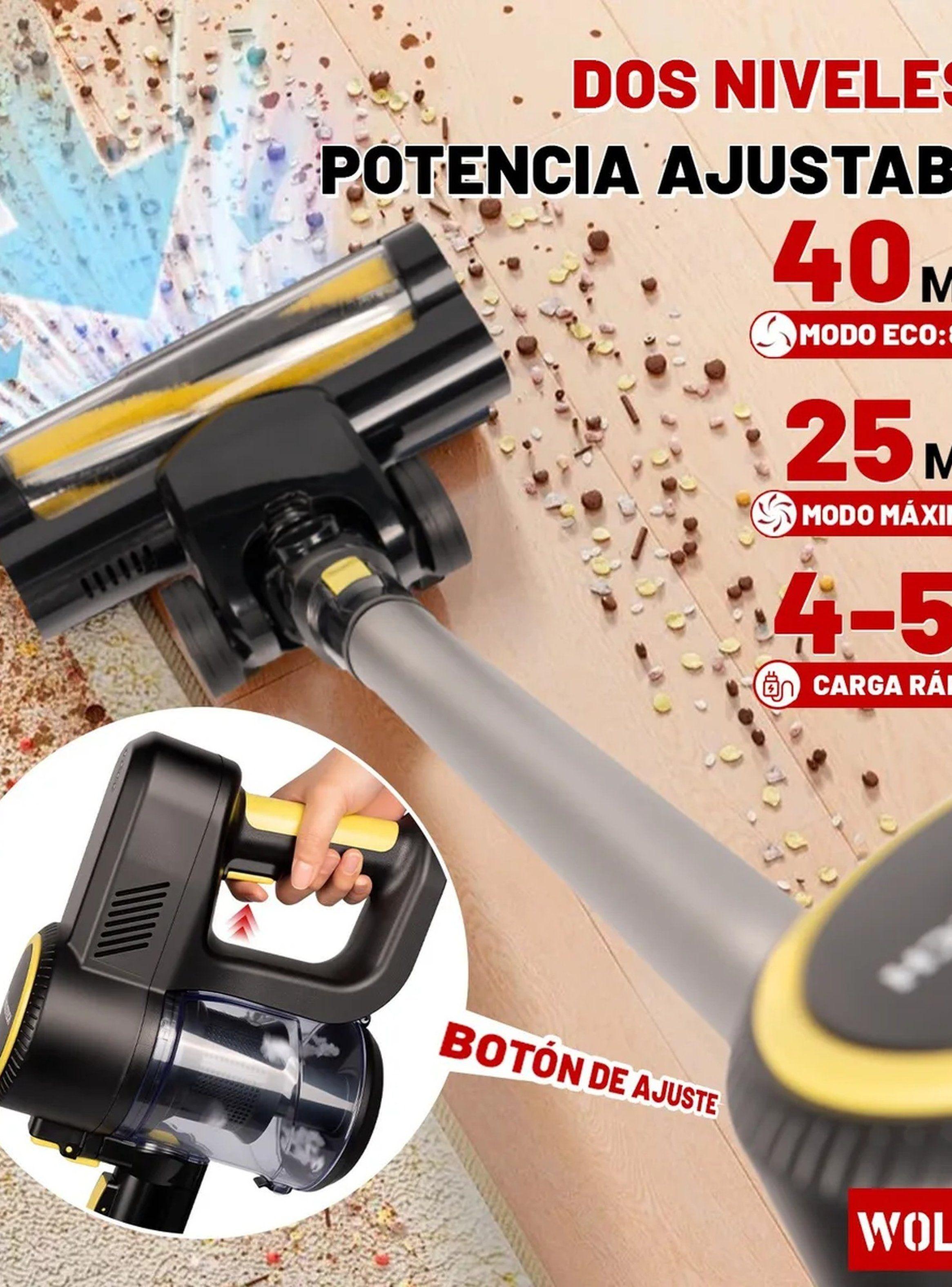 Aspiradora Sin Cable 12KPa Potencia Succión Filtro HEPA-3