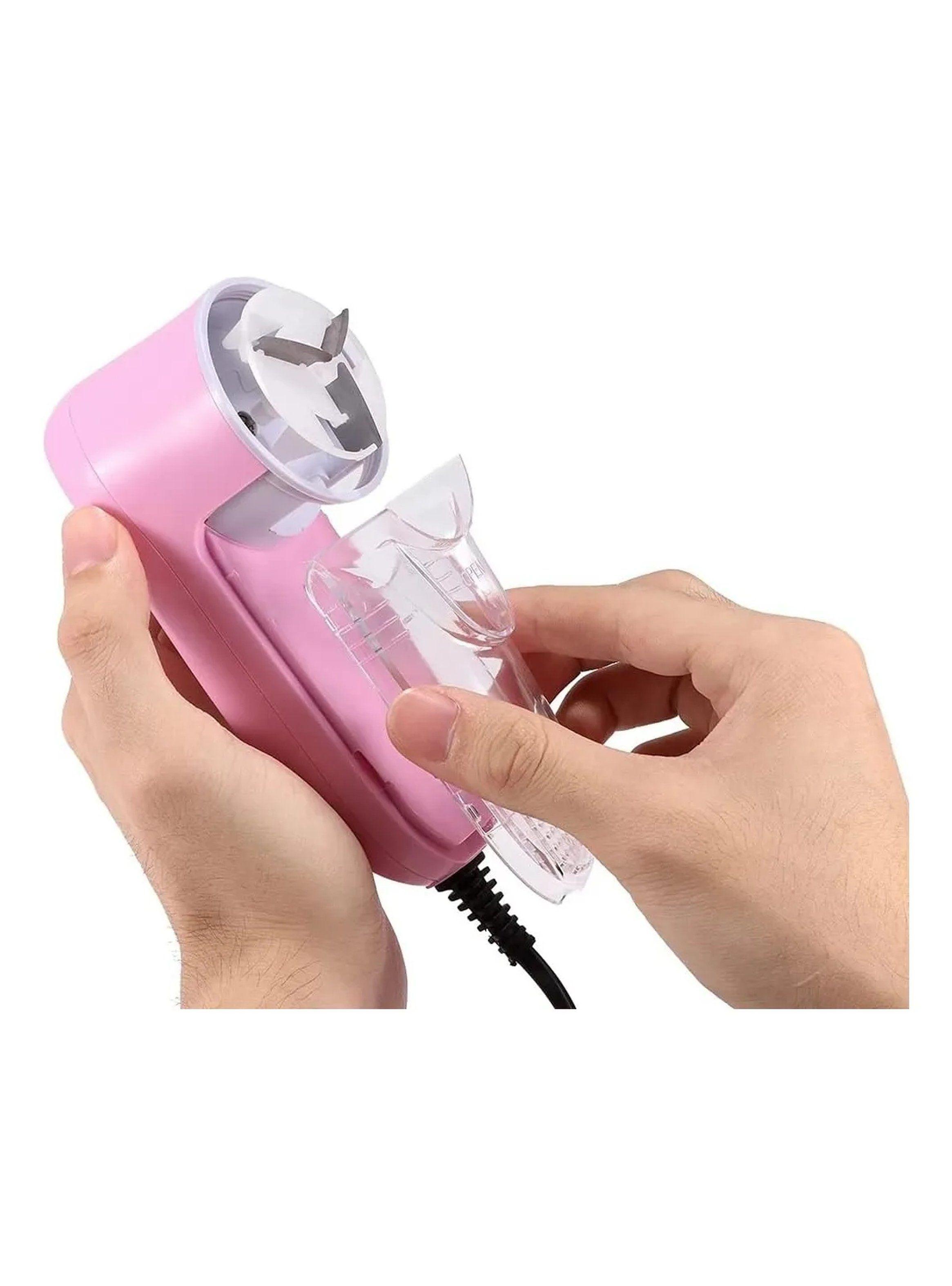 Quitapelusas Eléctrico Portátil Rosa Tres Hojas Seguro Para Ropa-4