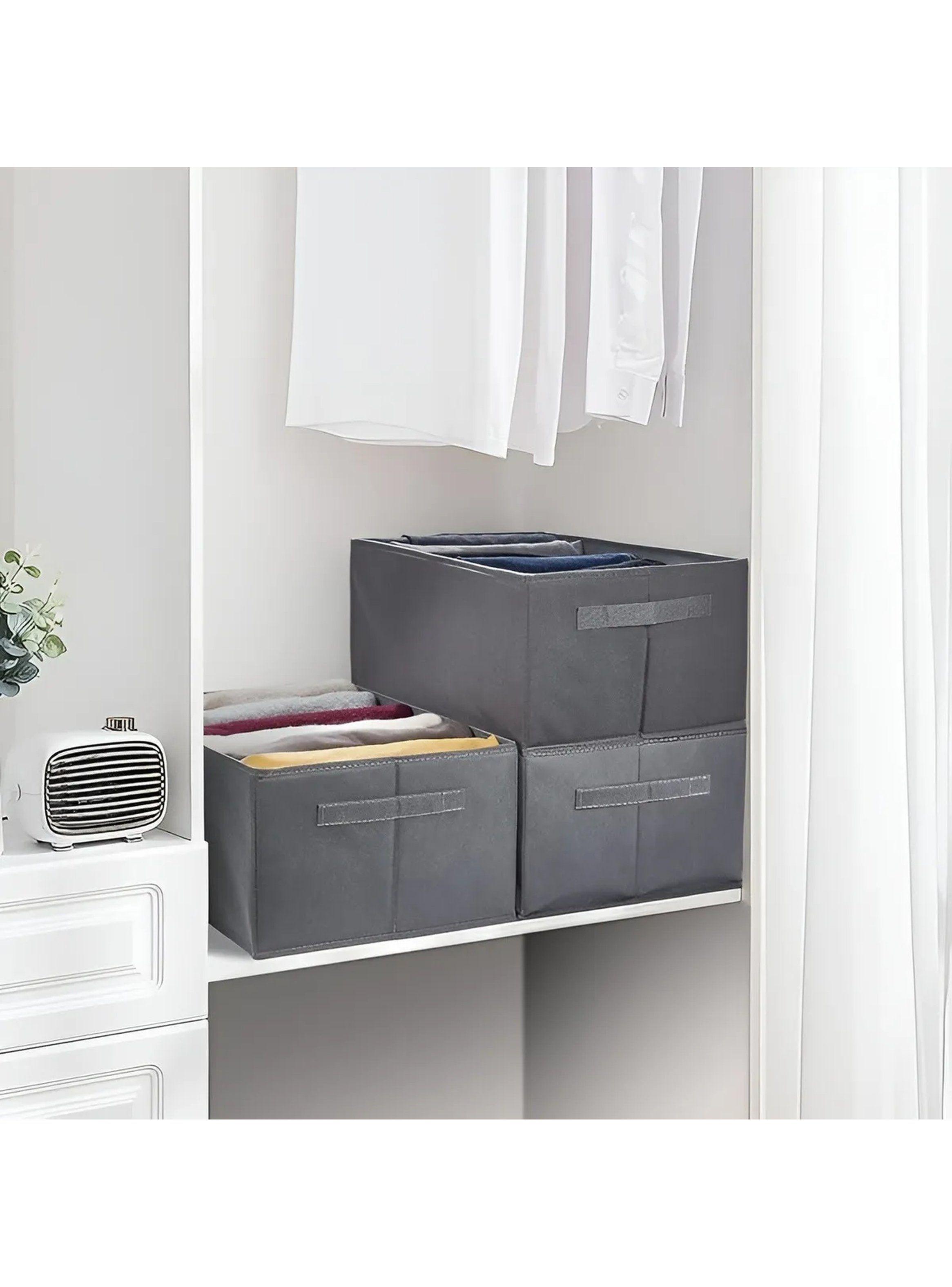 Cajas Organizadoras de Tela Plegables con Divisiones Ajustables-6