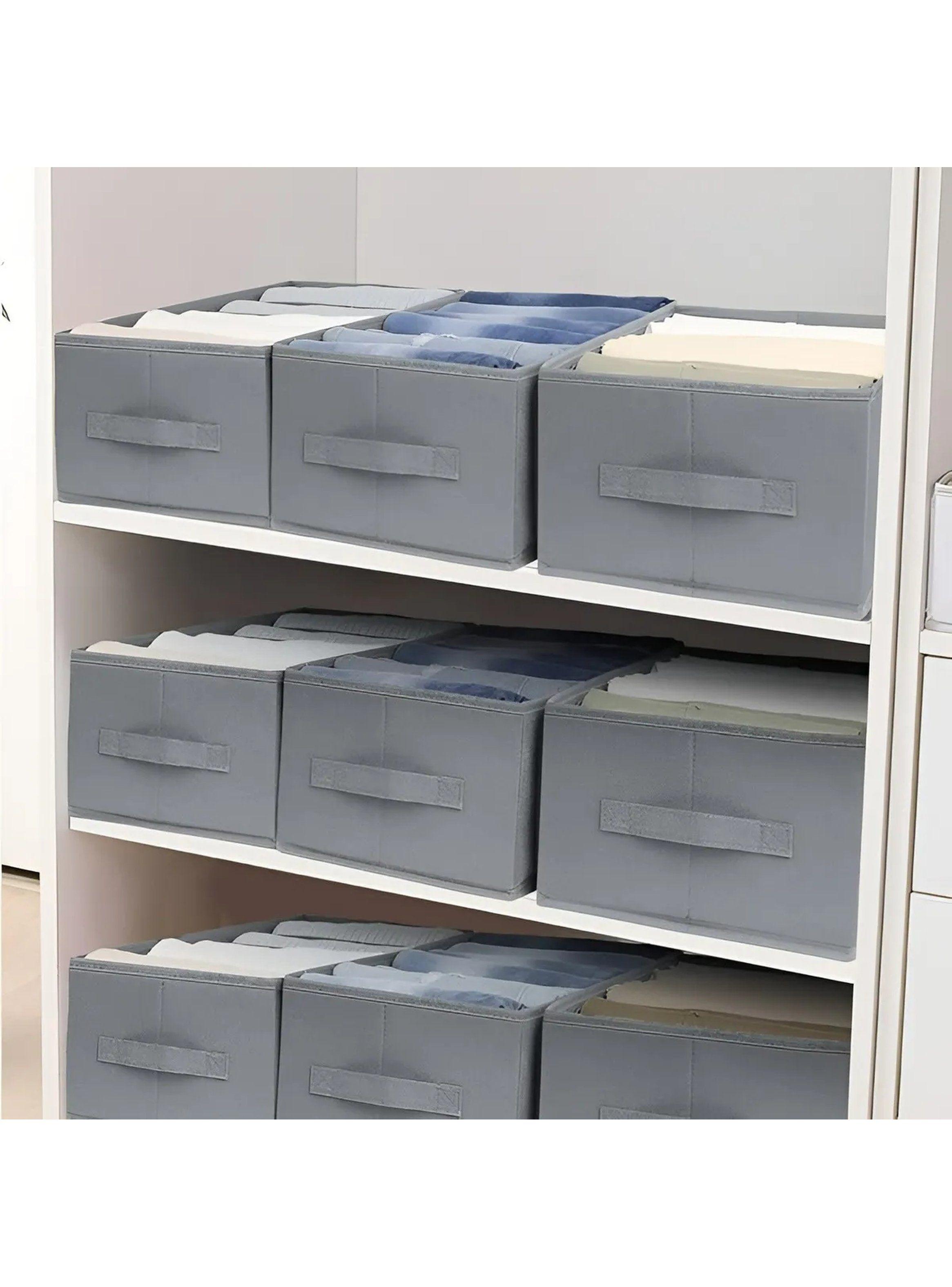Cajas Organizadoras de Tela Plegables con Divisiones Ajustables-7