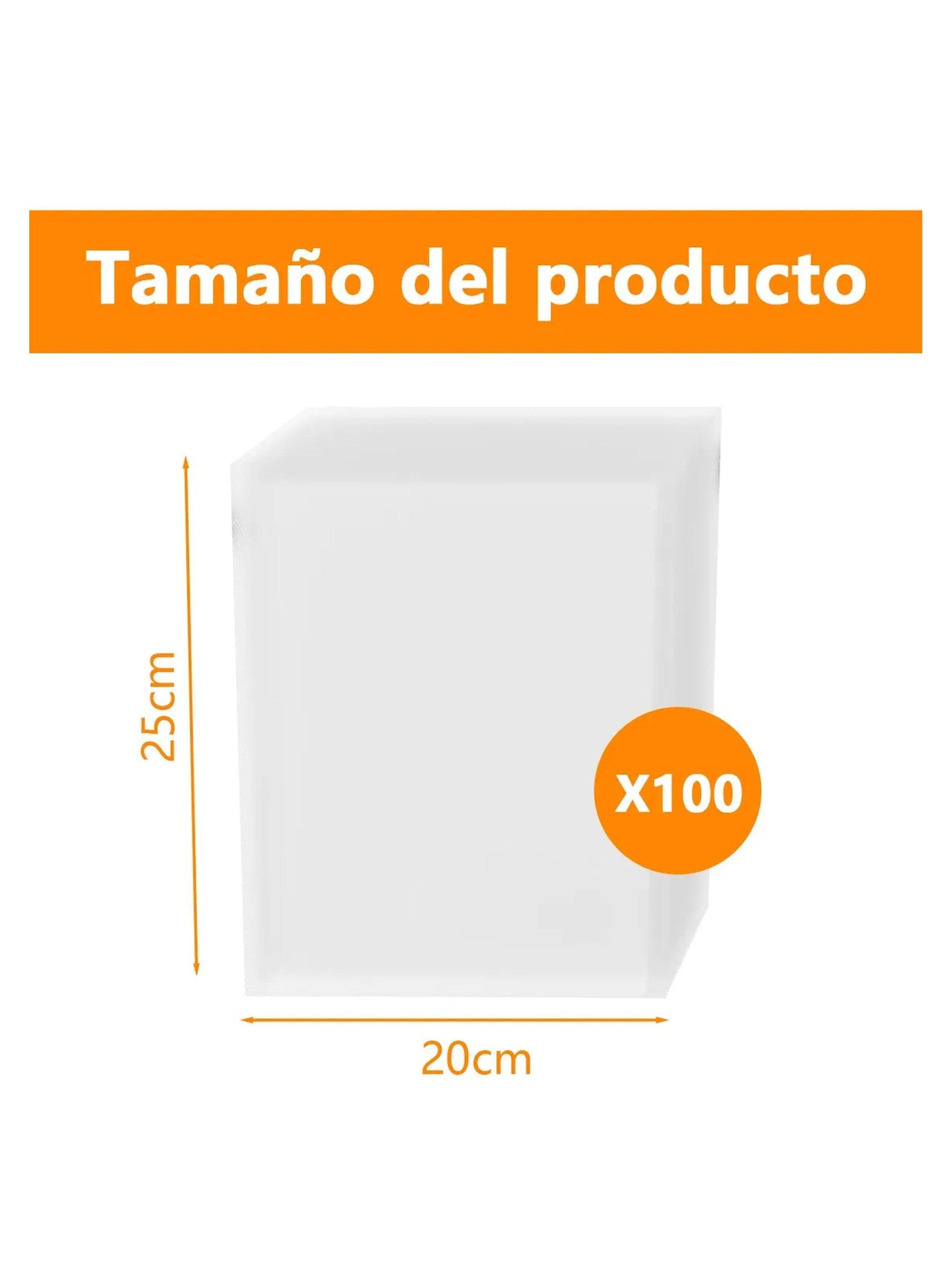 Bolsas de Vacío para Alimentos 25x20 cm Pack de 100 | Conservación y Frescura-1