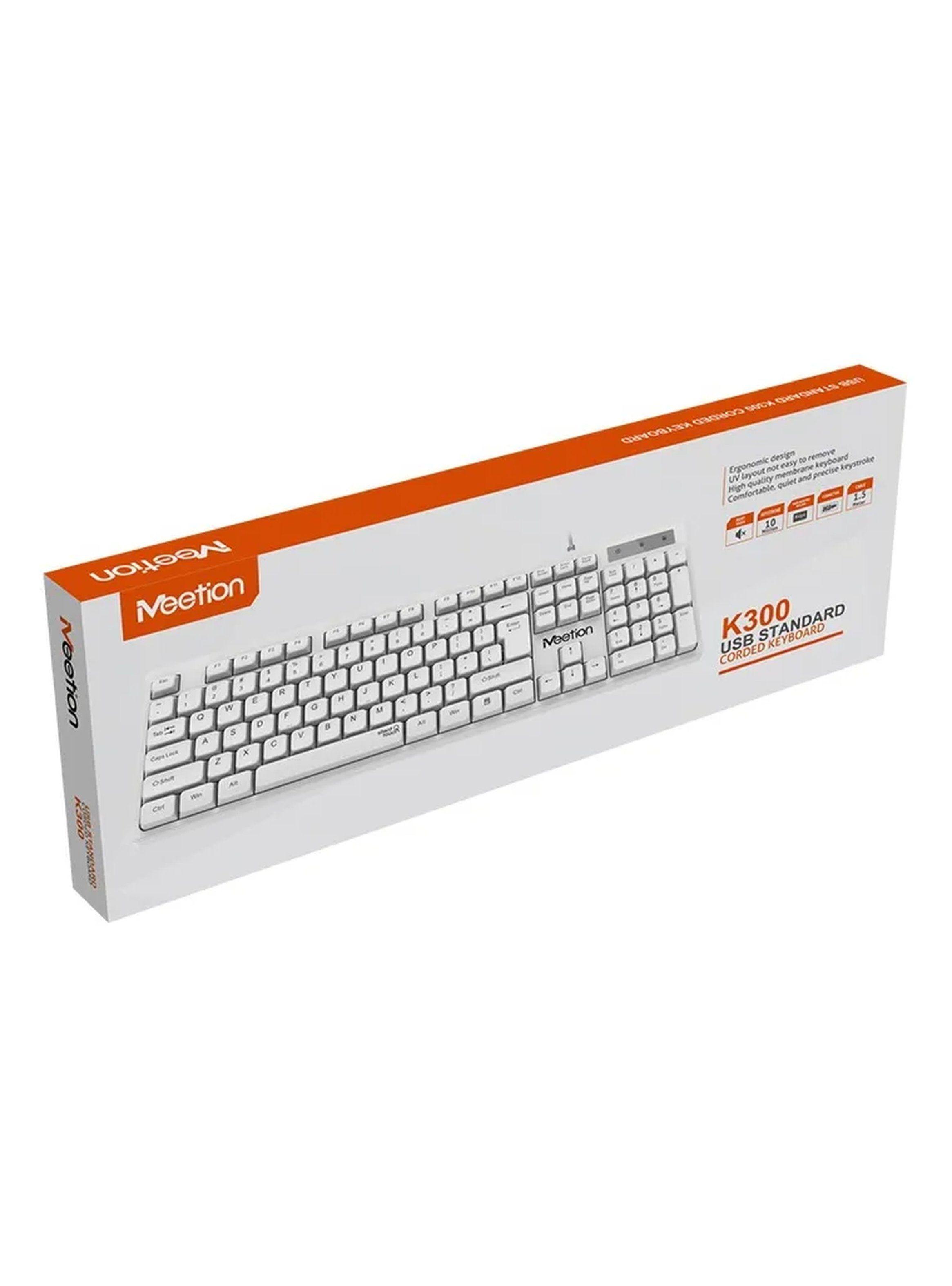 Teclado Alámbrico USB Diseño Compacto Color Blanco-8