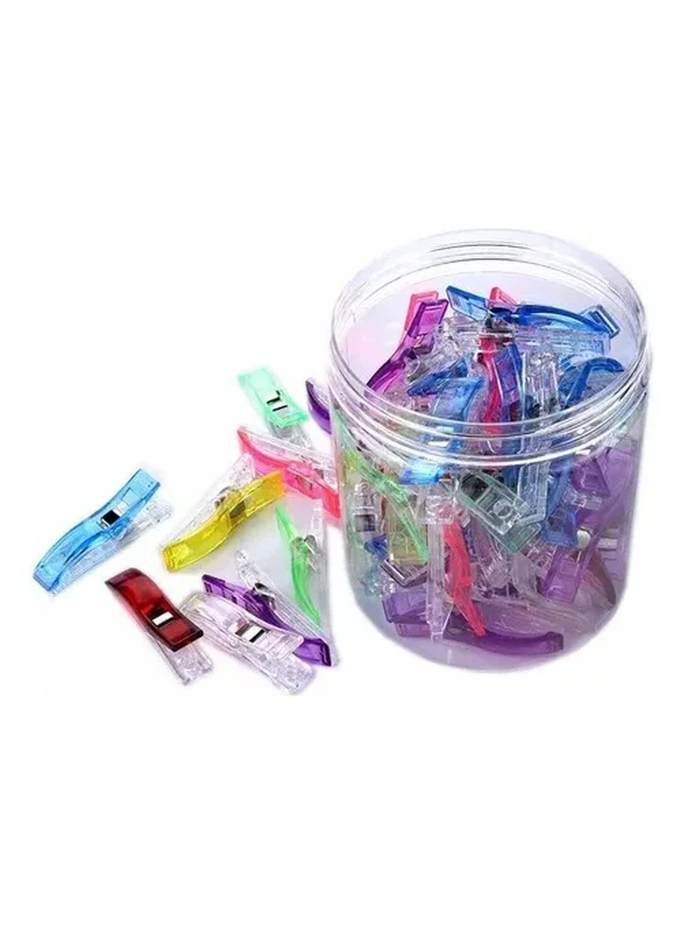 Clips de Plástico Multicoloridos Costura 55mm Pack-2