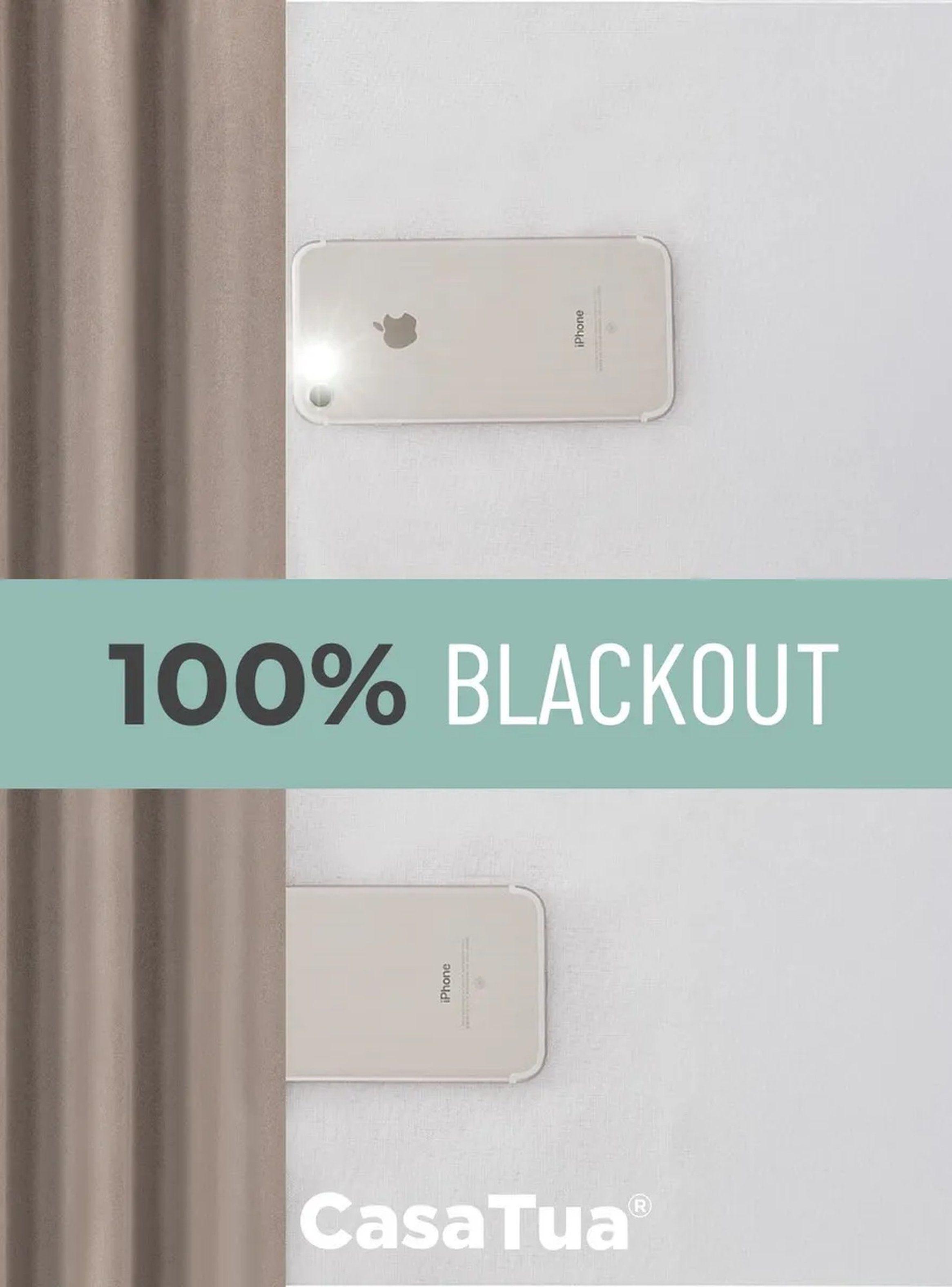 Cortinas Blackout 100% Opacas Tela Texturizada Beige-2