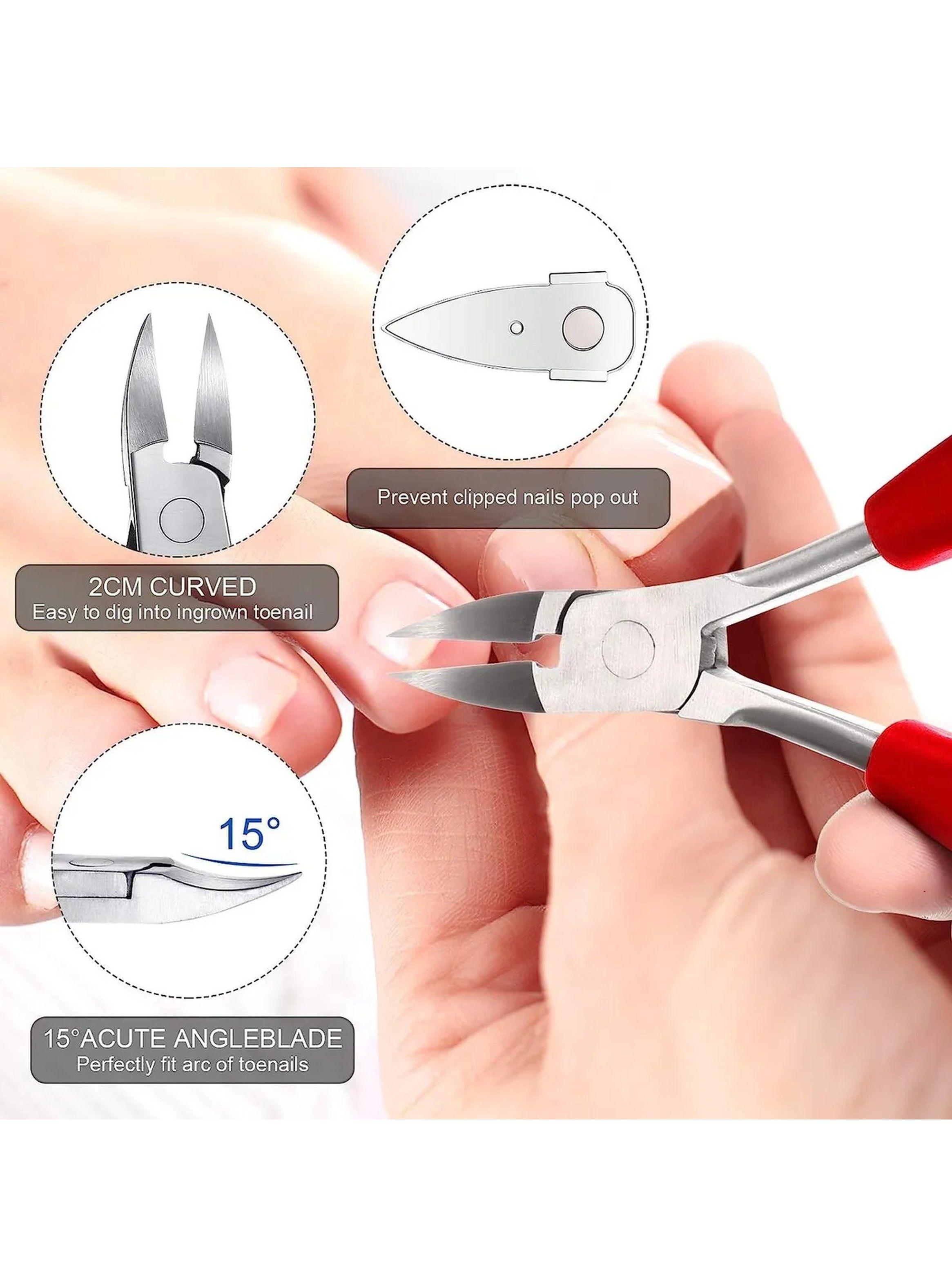 Set de Cuidado de Uñas Kit Profesional 18 Piezas Acero Inoxidable-1