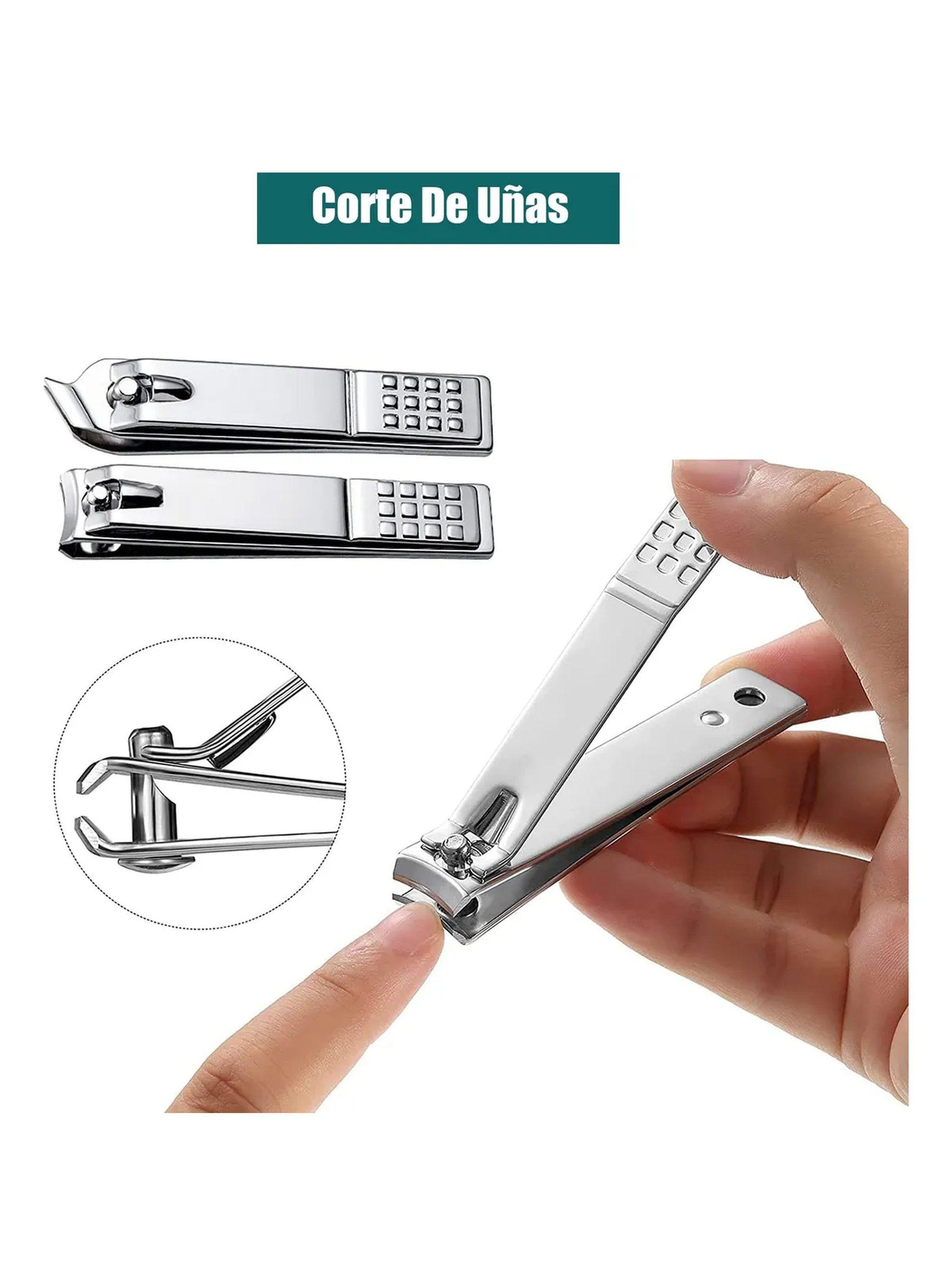 Set de Cuidado de Uñas Kit Profesional 18 Piezas Acero Inoxidable-3