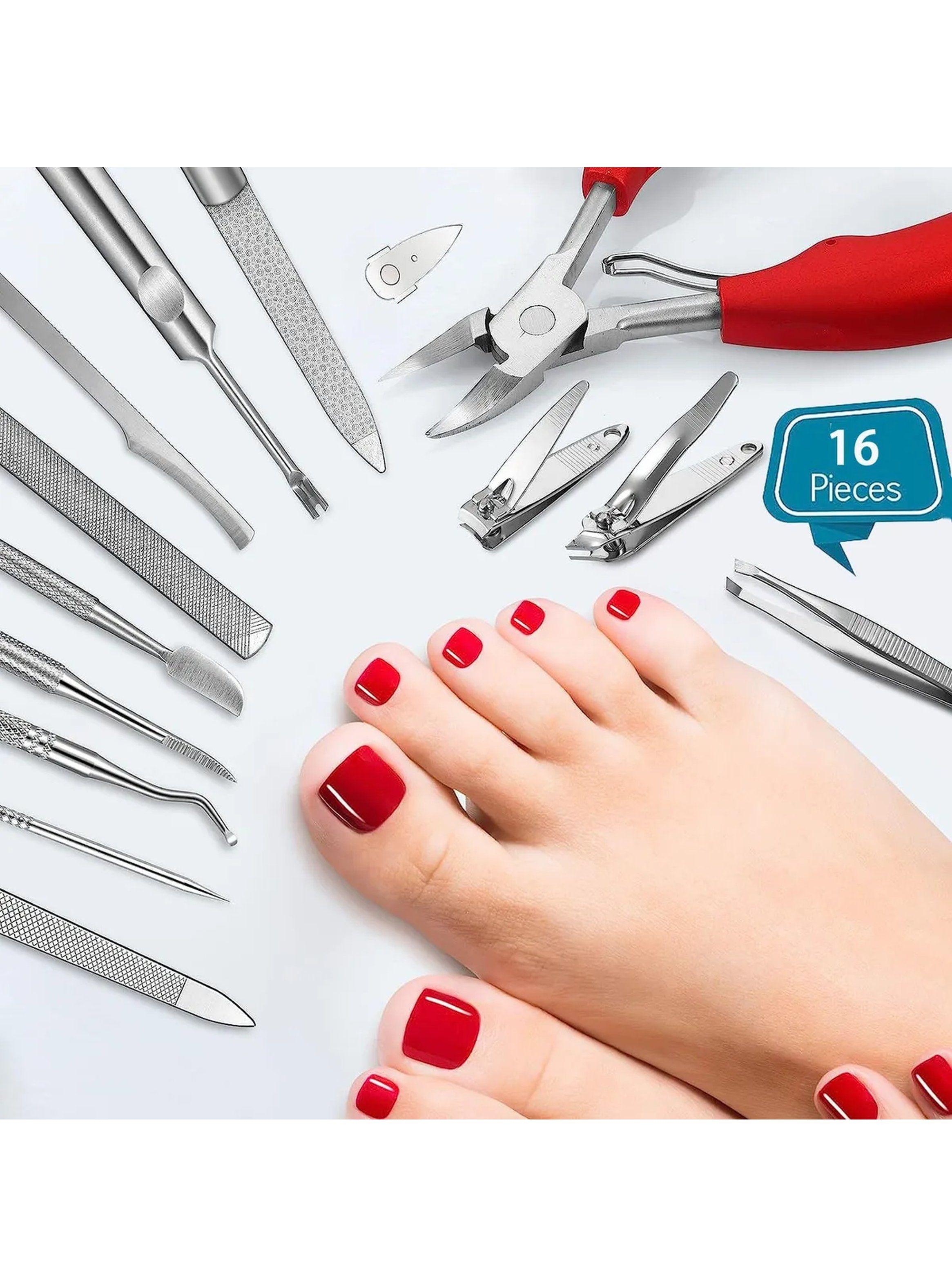 Set de Cuidado de Uñas Kit Profesional 18 Piezas Acero Inoxidable-6