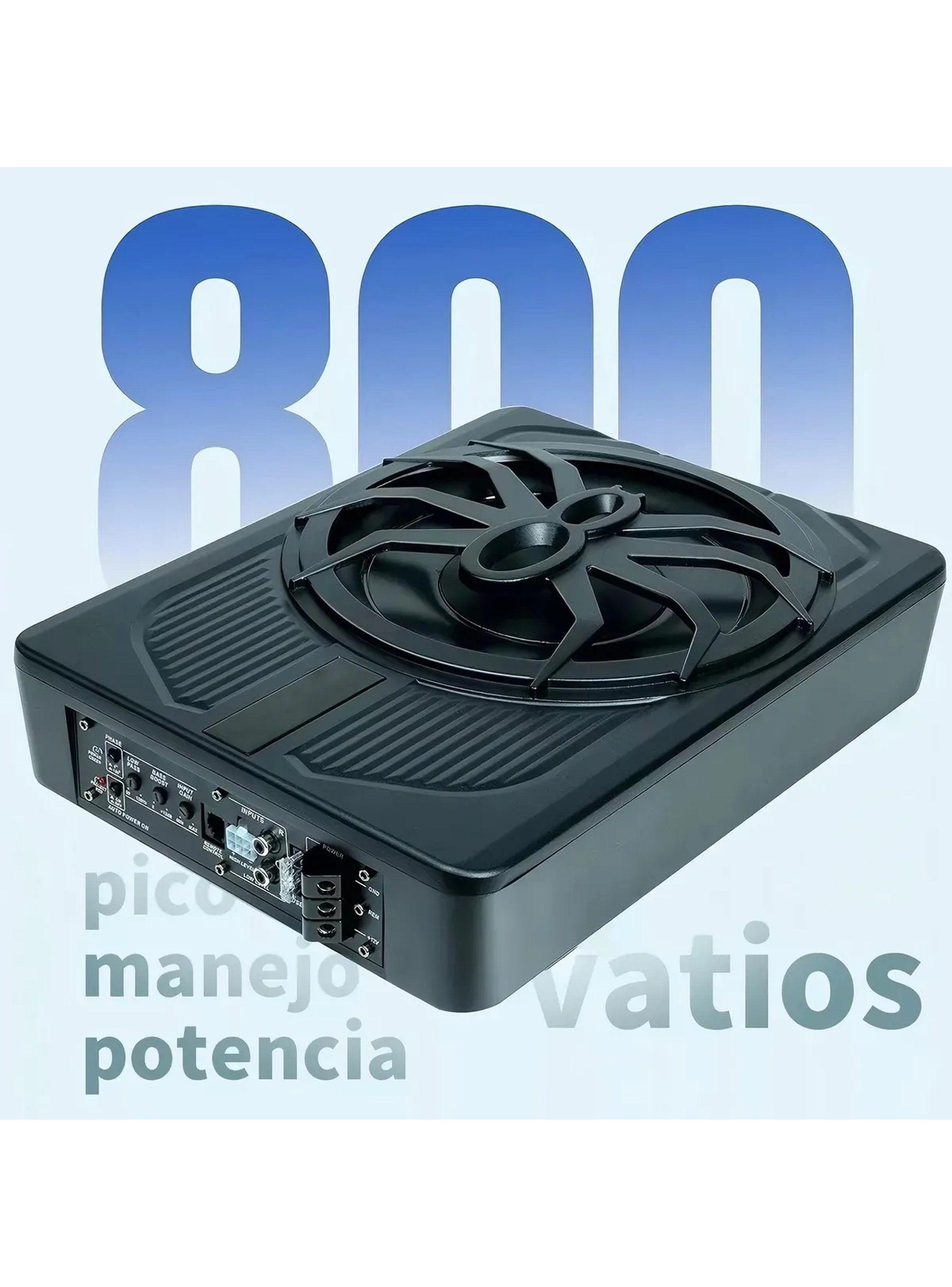 Subwoofer Automotriz 10 Pulgadas 800W LED Multicolor-6