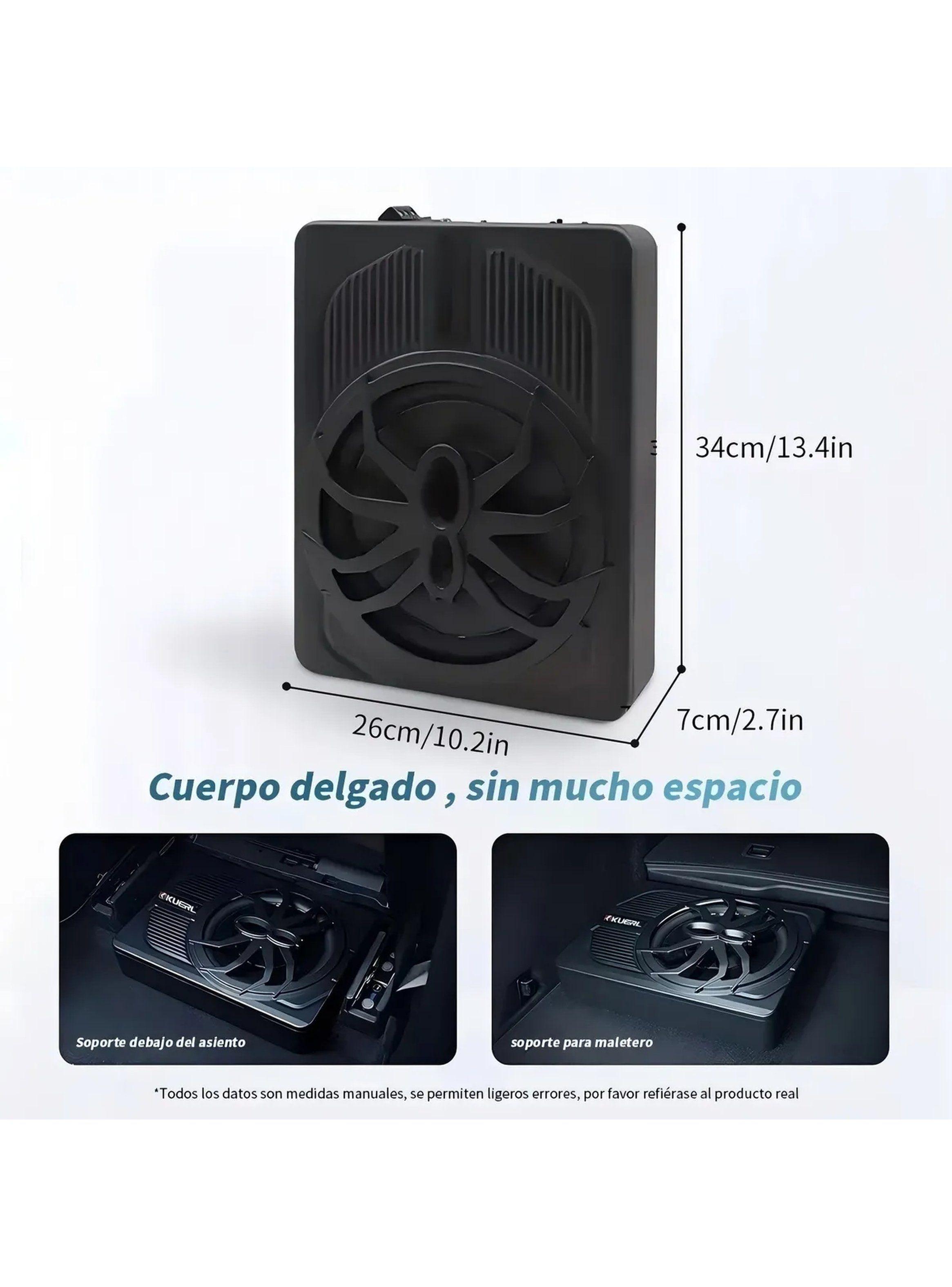 Subwoofer Automotriz 10 Pulgadas 800W LED Multicolor-7