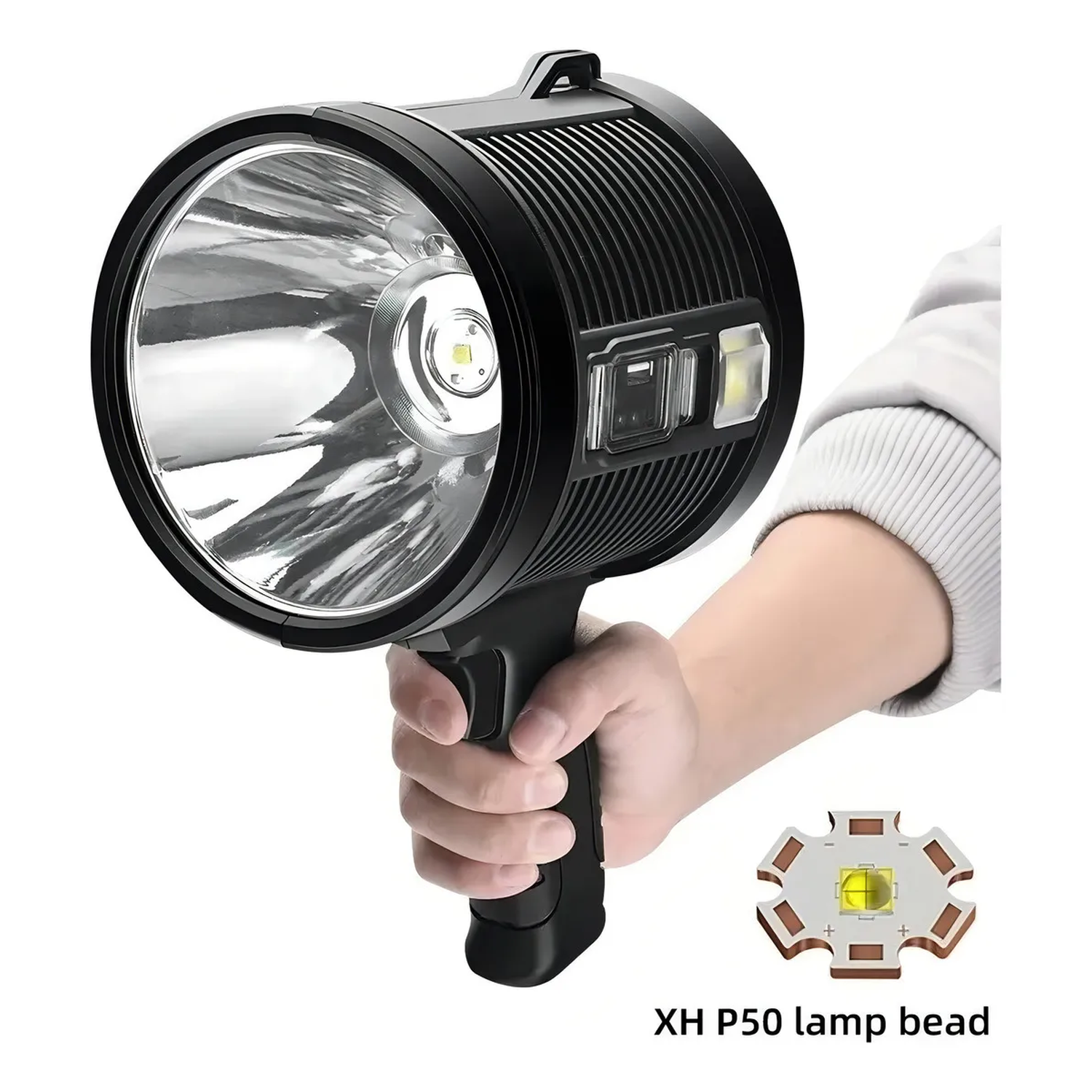 Linterna LED Recargable Solar IPX6 Resistente al Agua con 3 Modos y Filtros Tricromáticos-2