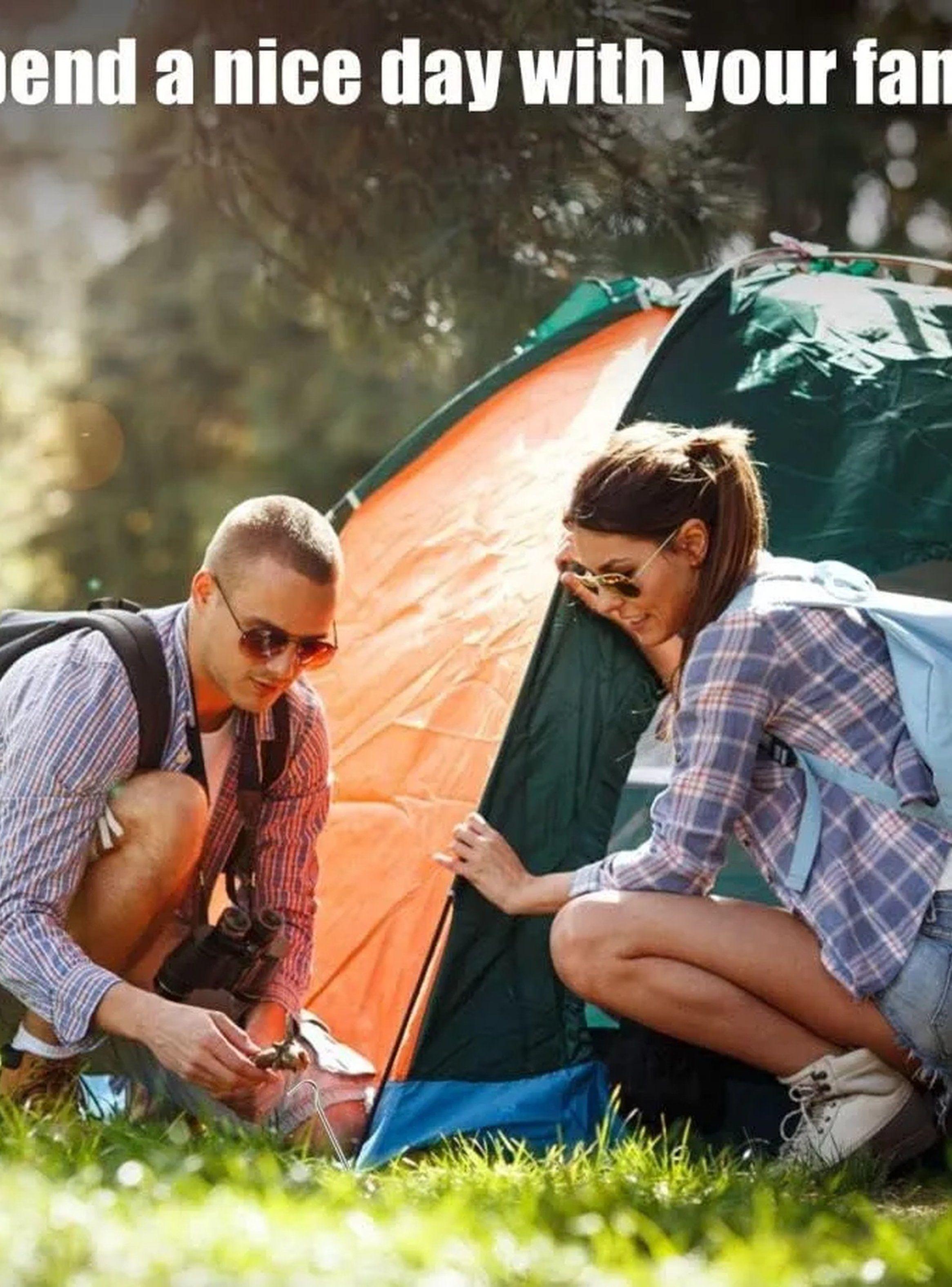Estacas de Tienda de Campaña Acero Inoxidable Resistentes 30cm-2