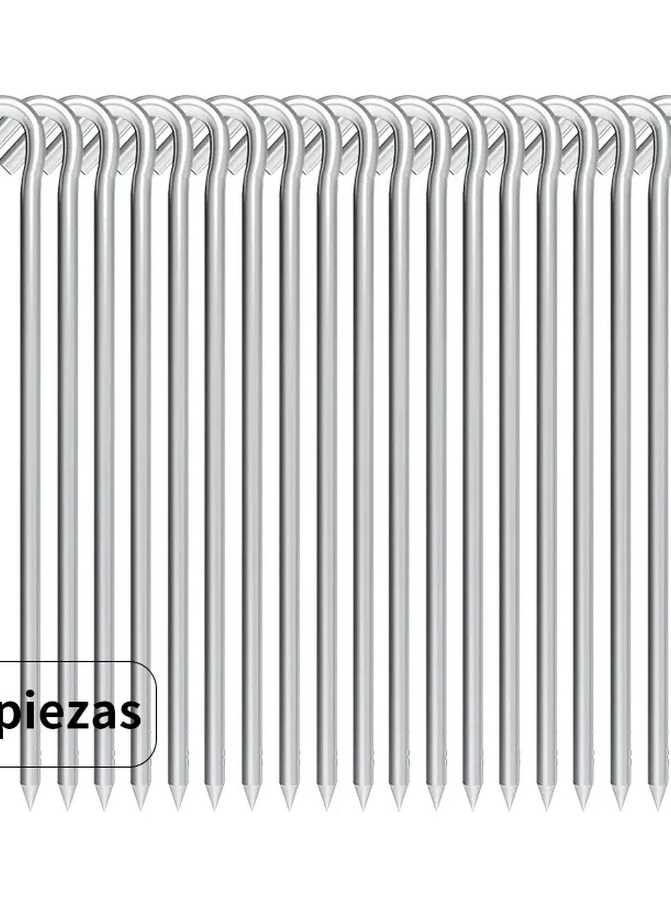 Estacas de Tienda de Campaña Acero Inoxidable Resistentes 30cm-5