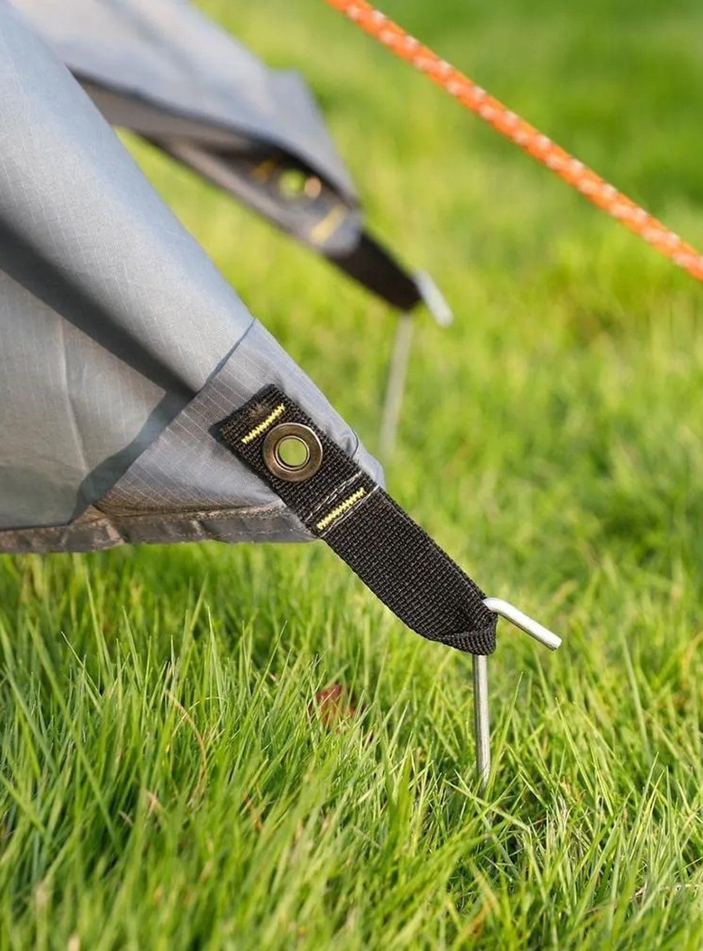 Estacas de Tienda de Campaña Acero Inoxidable Resistentes 30cm-8