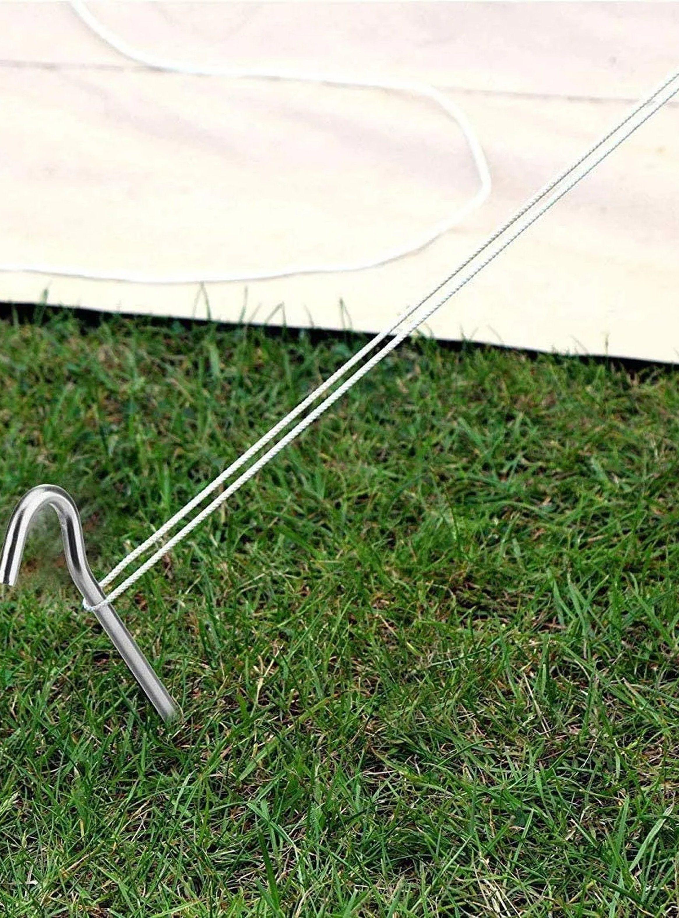 Estacas de Tienda de Campaña Acero Inoxidable Resistentes 30cm-9