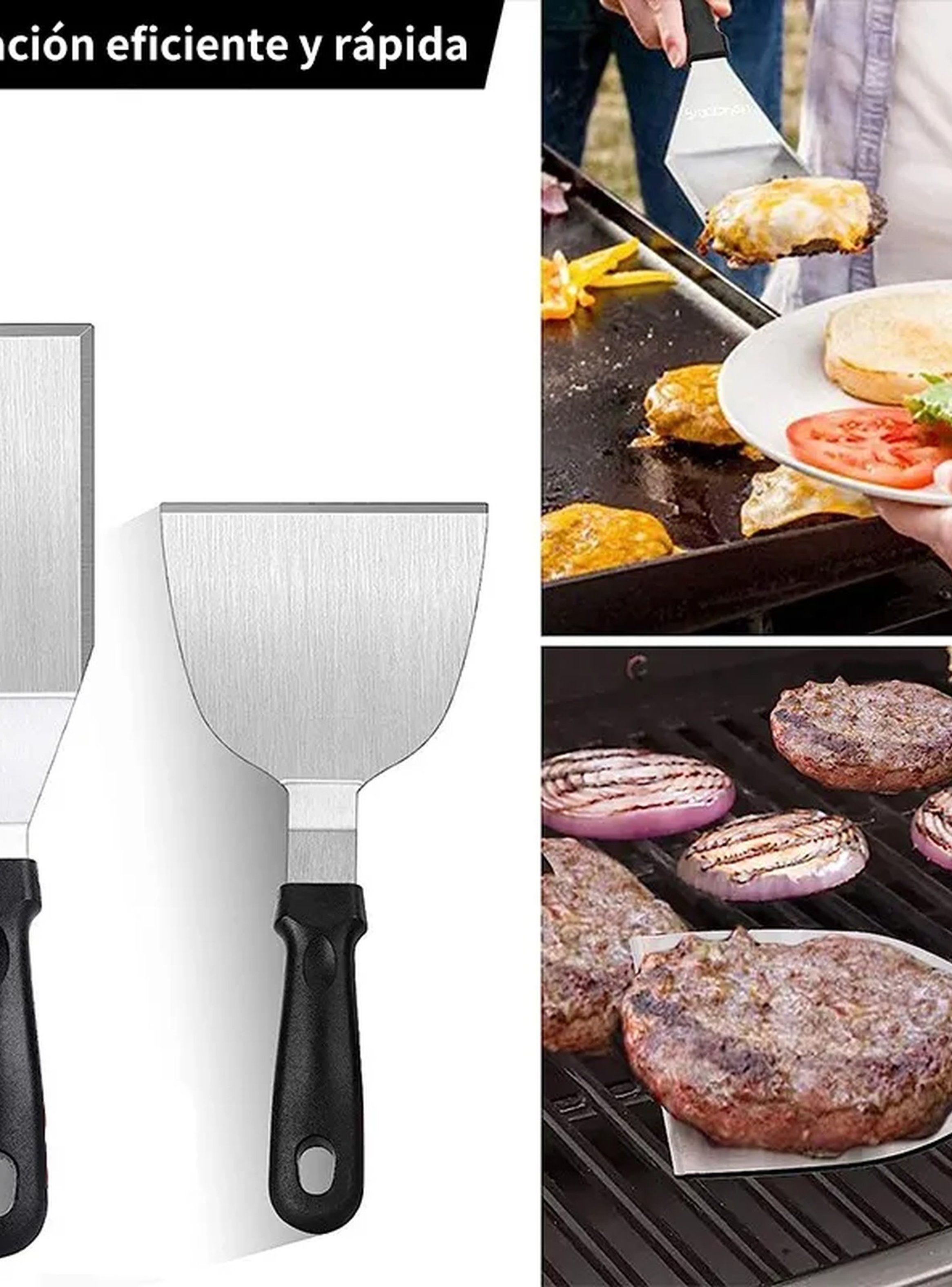 Set de Utensilios para Parrilla Acero Inoxidable 14 Piezas-4