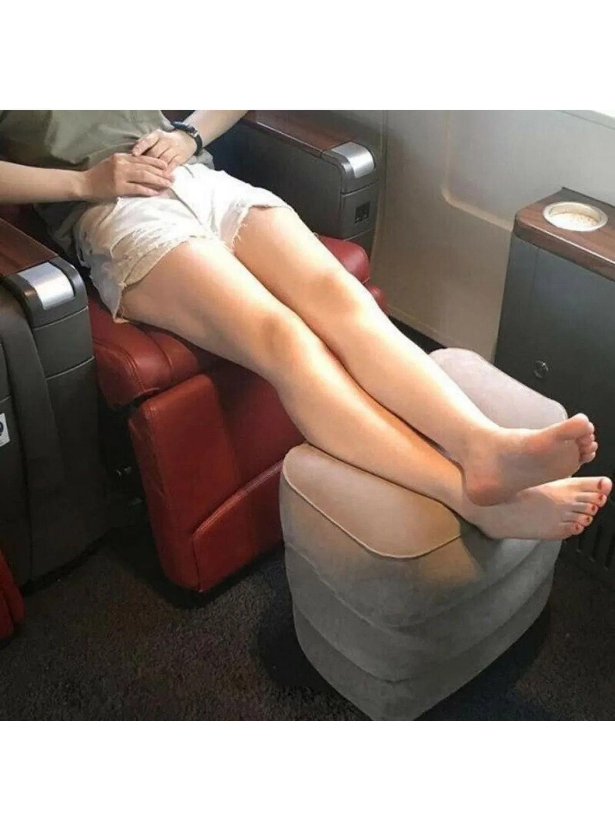 Cojín Inflable Ajustable para Descanso de Piernas Gris Multinivel-4