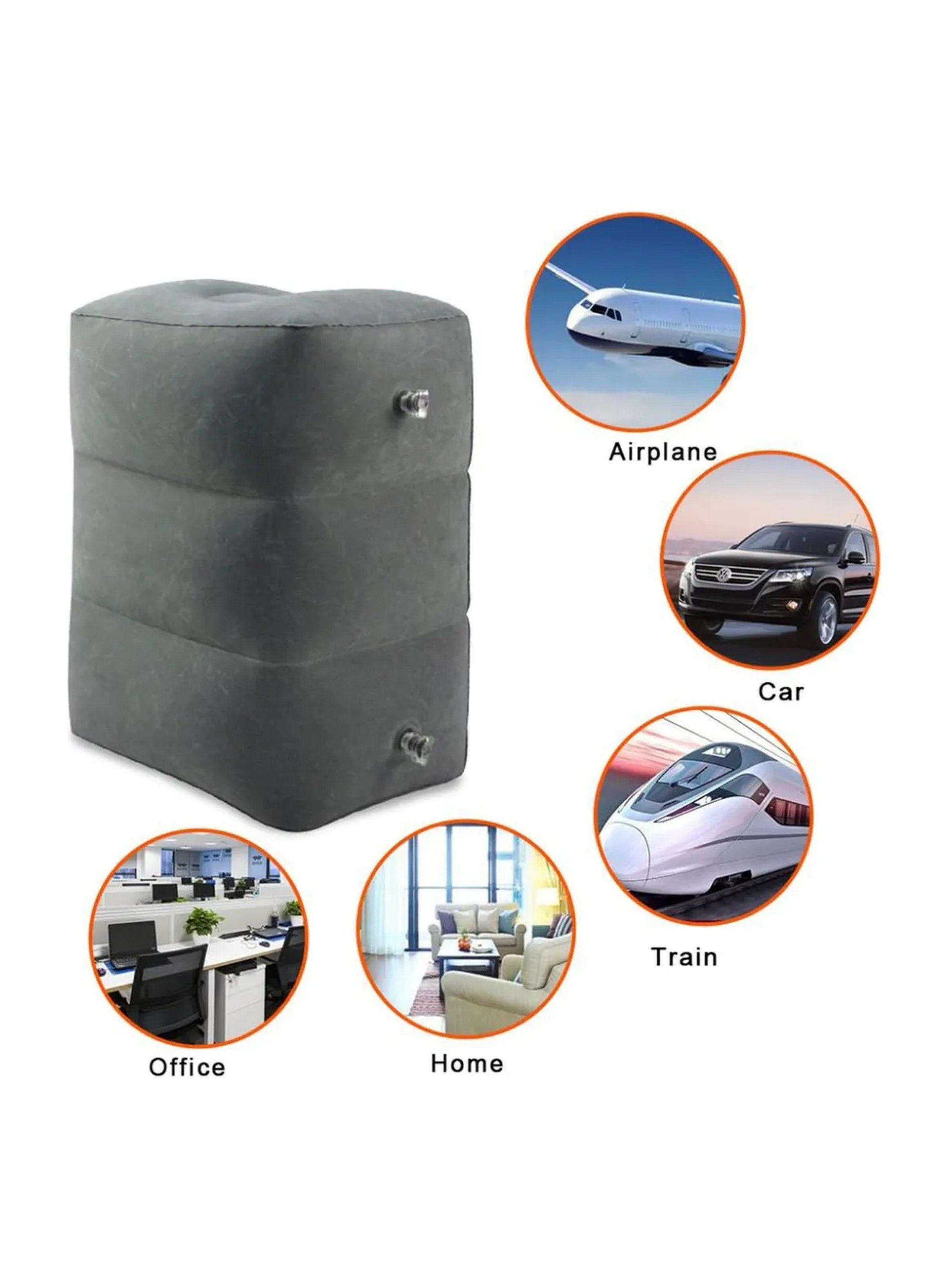 Cojín Inflable Ajustable para Descanso de Piernas Gris Multinivel-8