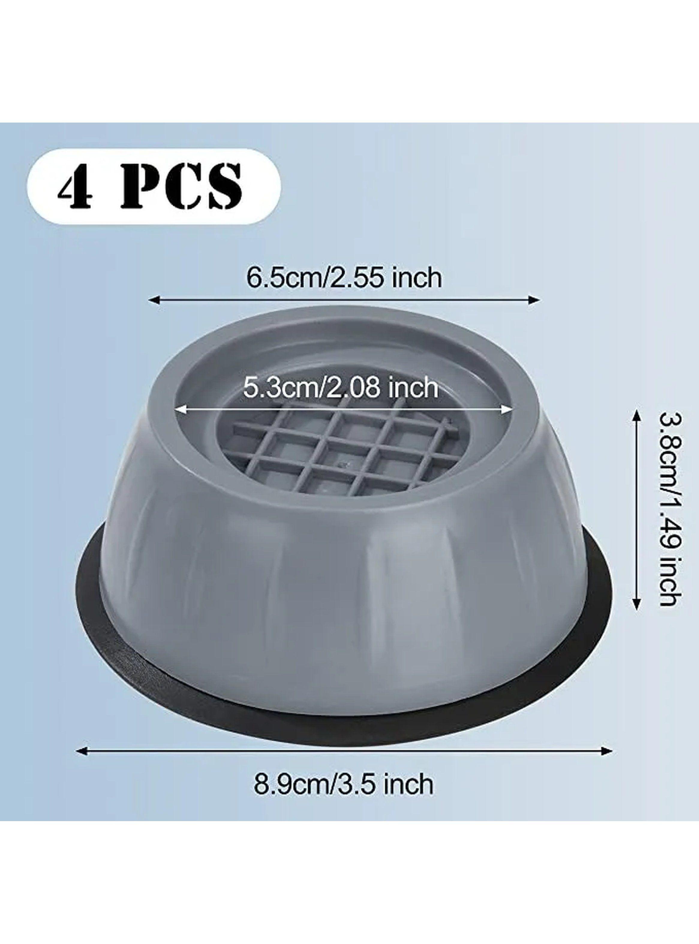 Soportes Antivibración para Lavadora 8 Piezas Base de Goma Gray-4